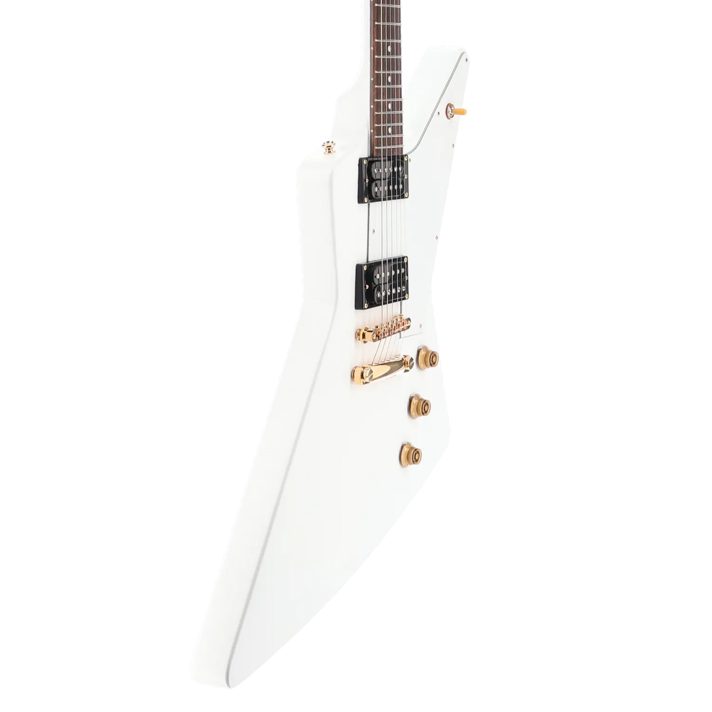 1958 Korina Explorer - Inspired by Gibson - White Custom Paint with Burstbucker Set (RC2) (79129)