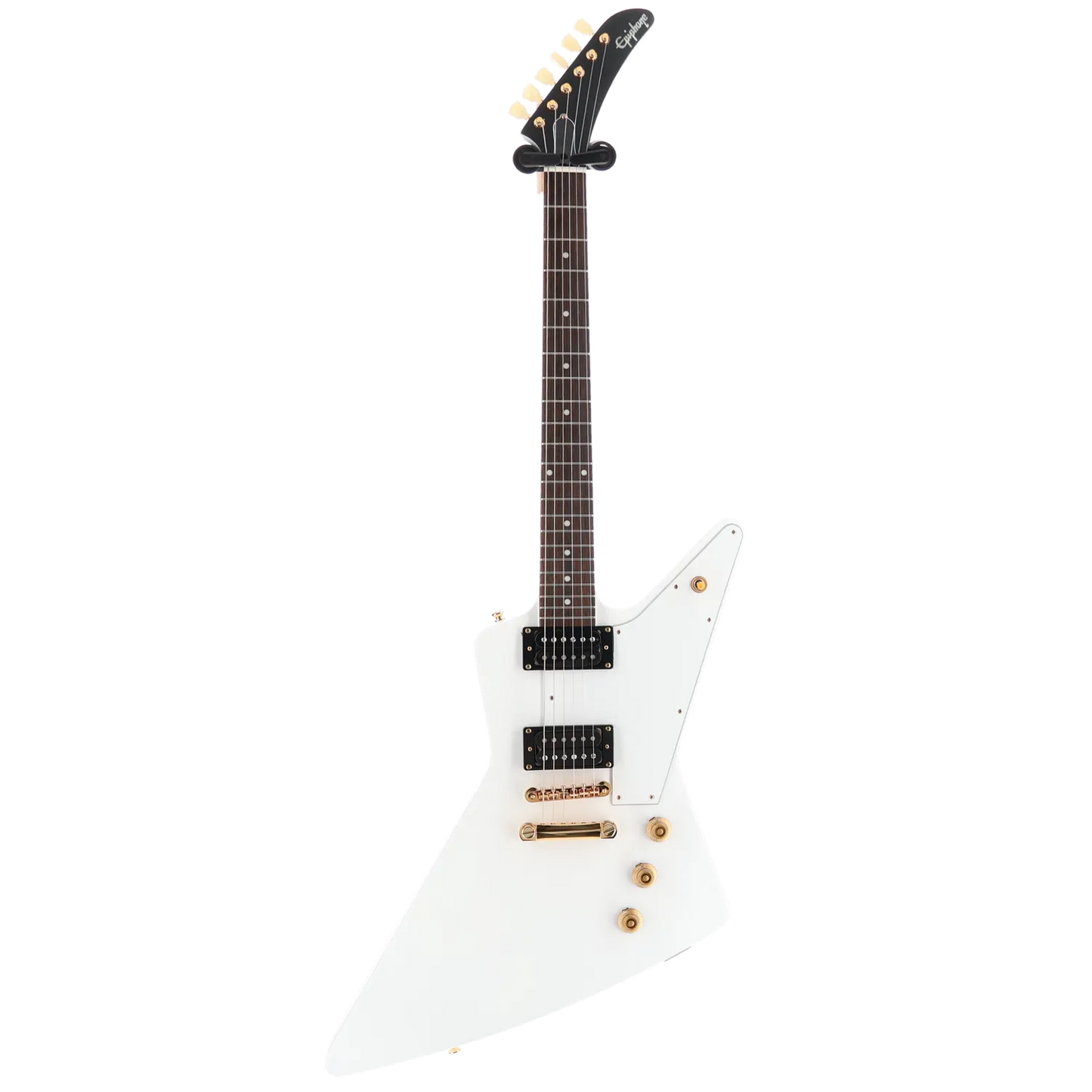 1958 Korina Explorer - Inspired by Gibson - White Custom Paint with Burstbucker Set (RC2) (79129)