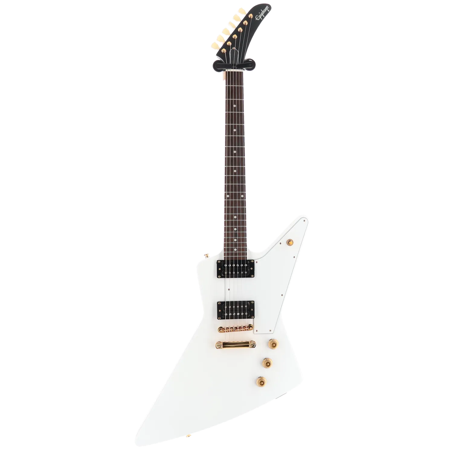 1958 Korina Explorer - Inspired by Gibson - White Custom Paint with Burstbucker Set (RC2) (79129)