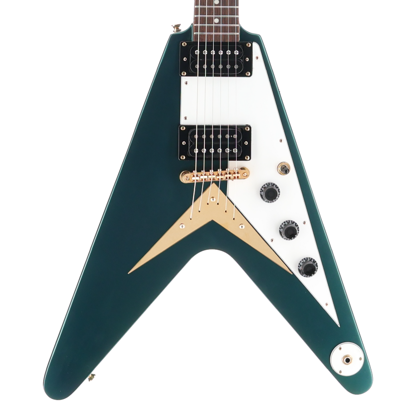 1958 Korina Flying V, Custom Paint, Gibson Burstbucker Pickups (RC2) (79142)