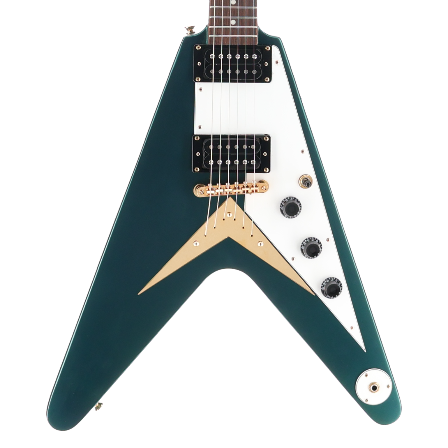 1958 Korina Flying V, Custom Paint, Gibson Burstbucker Pickups (RC2) (79142)