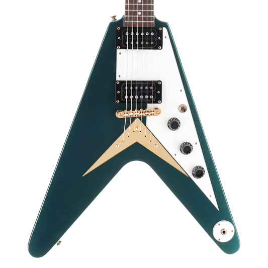 1958 Korina Flying V, Custom Paint, Gibson Burstbucker Pickups (RC2) (79142)