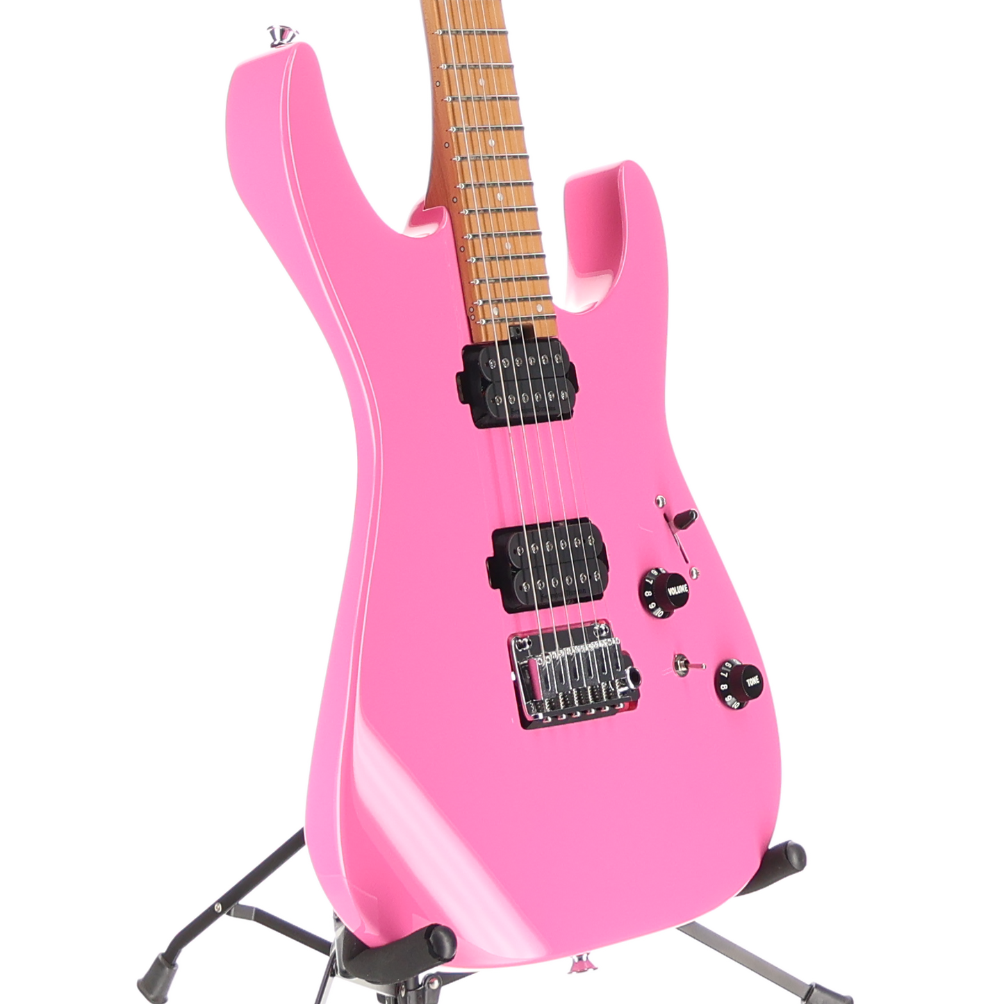 Charvel Pro-Mod DK24 HH 2PT CM, Caramelized Maple Fingerboard, Bubblegum Pink (RP) (11519)