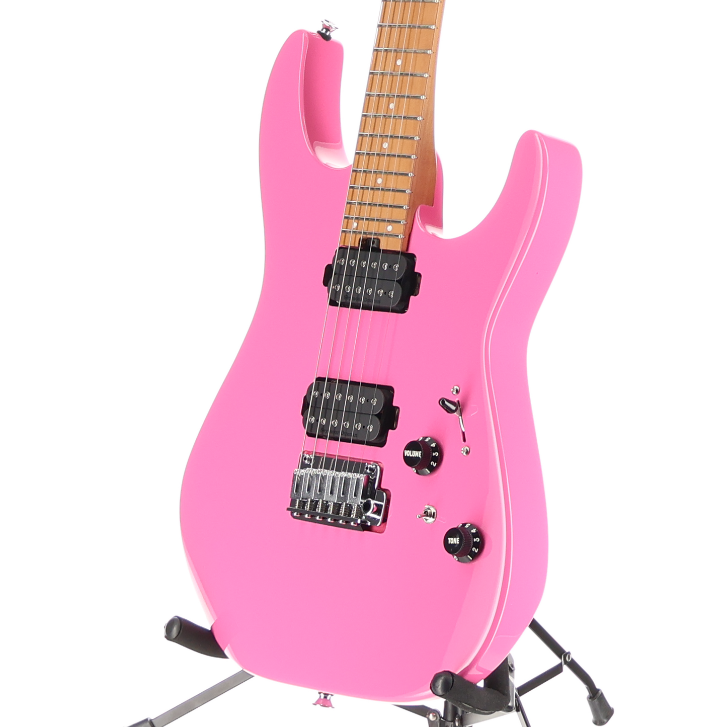 Charvel Pro-Mod DK24 HH 2PT CM, Caramelized Maple Fingerboard, Bubblegum Pink (RP) (11519)