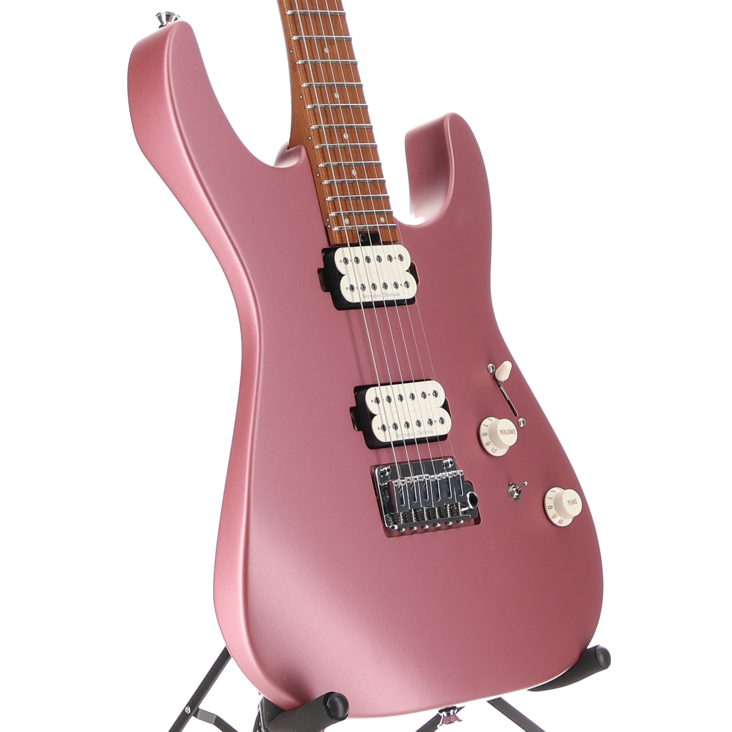 Charvel Pro-Mod DK24 HH 2PT CM, Caramelized Maple Fingerboard, Satin Burgundy Mist (RP) (11519)