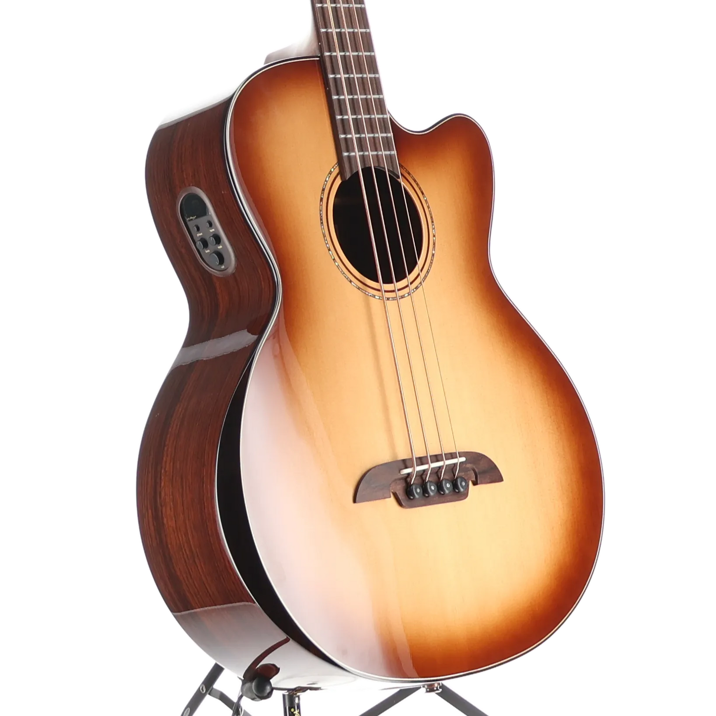 4-string Acoustic-electric Bass with Armrest, Spruce Top, Shadowburst (F8) (99015)