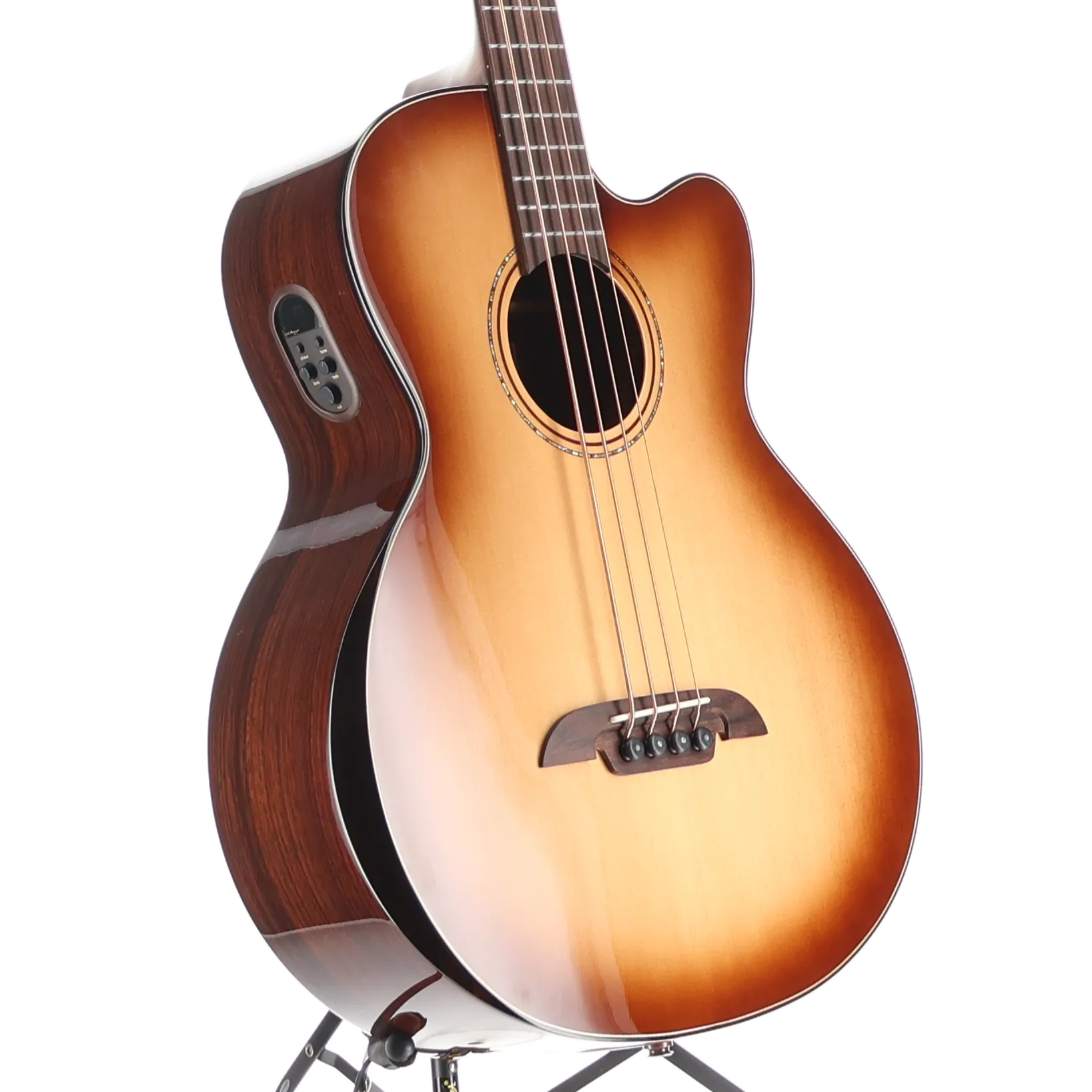 4-string Acoustic-electric Bass with Armrest, Spruce Top, Shadowburst (F8) (99015)