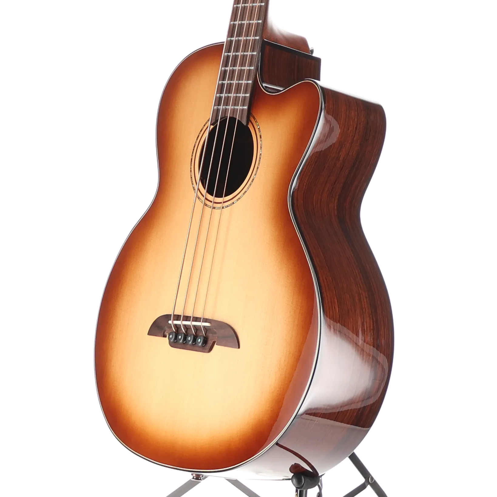 4-string Acoustic-electric Bass with Armrest, Spruce Top, Shadowburst (F8) (99015)