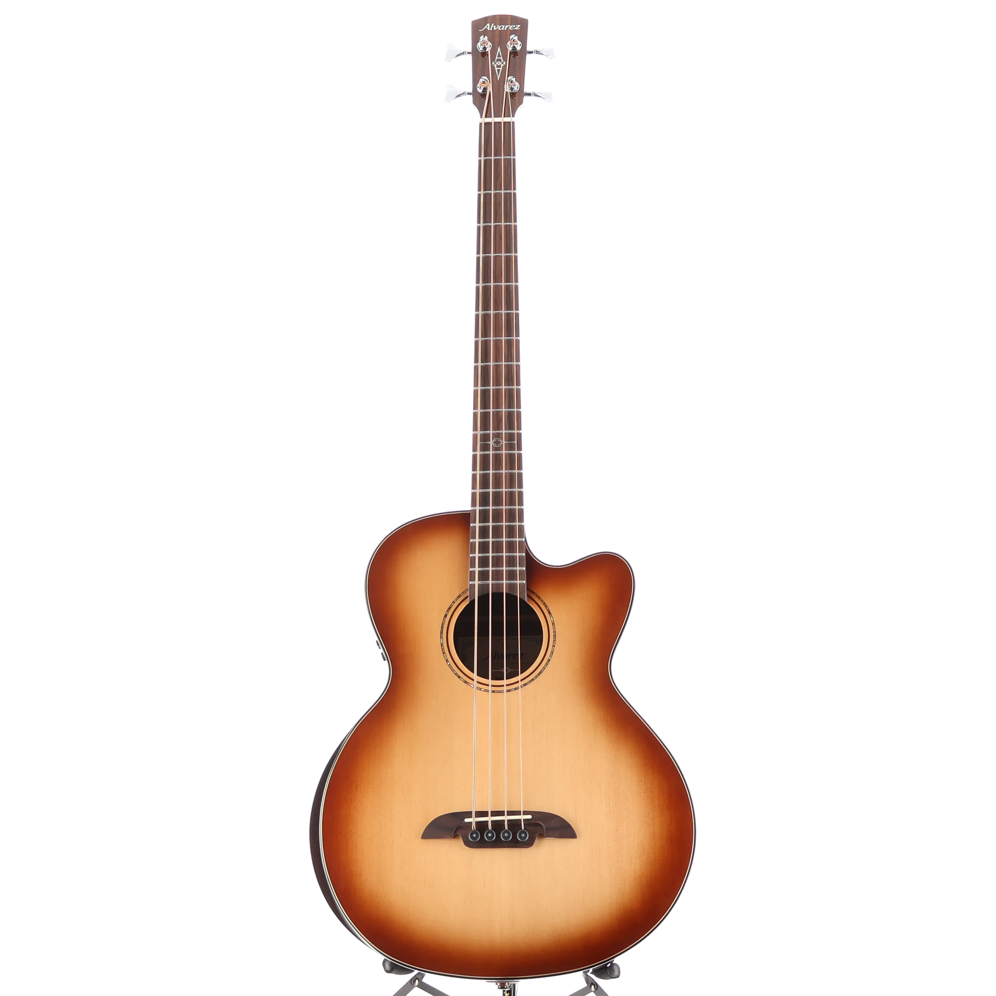 4-string Acoustic-electric Bass with Armrest, Spruce Top, Shadowburst (F8) (99015)