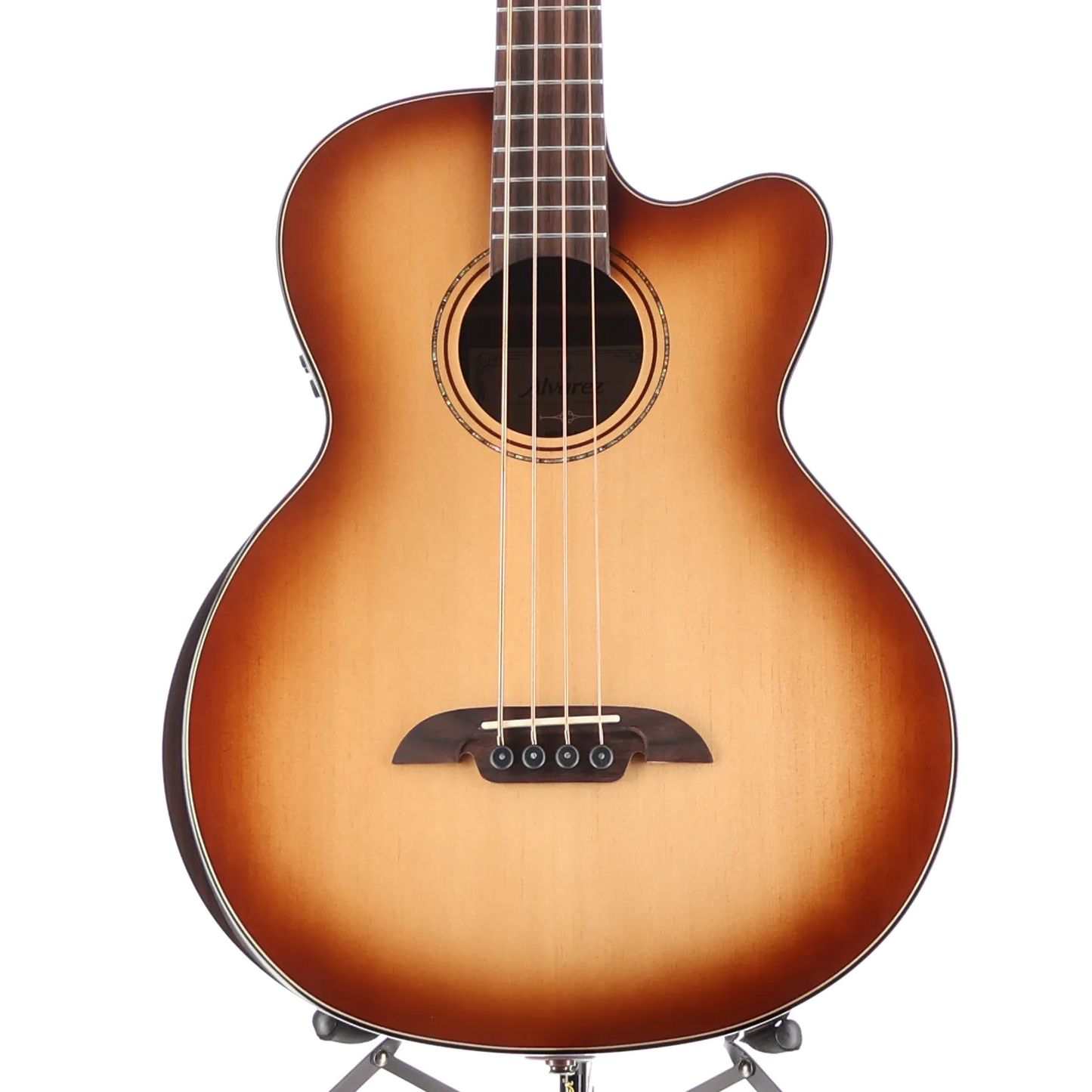 4-string Acoustic-electric Bass with Armrest, Spruce Top, Shadowburst (F8) (99015)