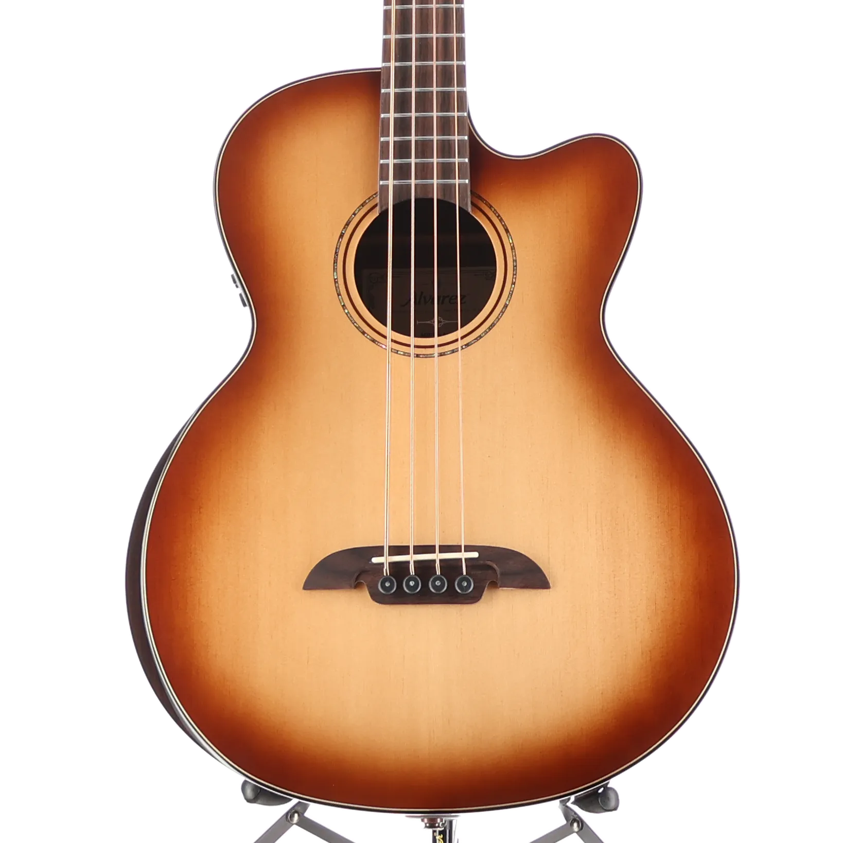 4-string Acoustic-electric Bass with Armrest, Spruce Top, Shadowburst (F8) (99015)