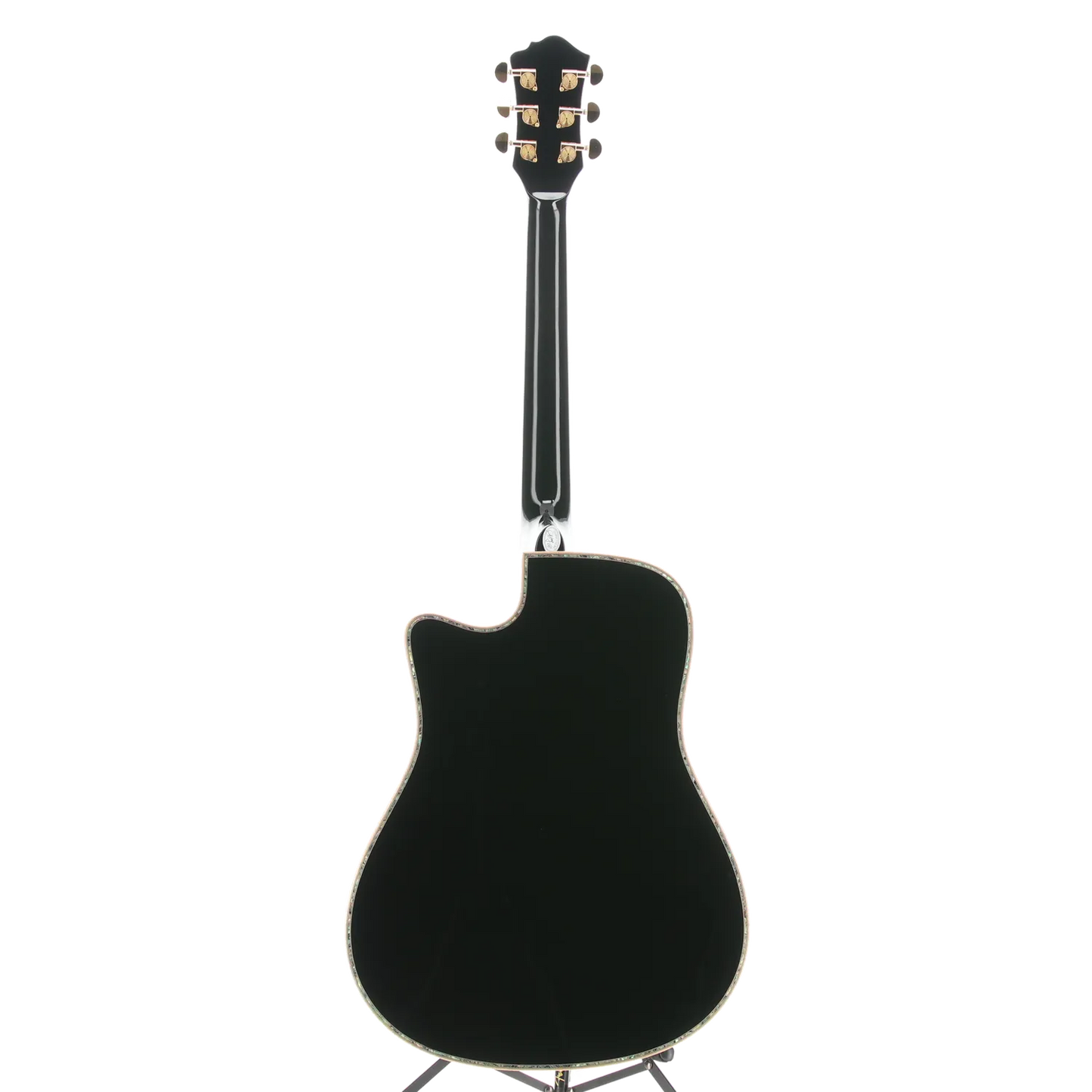 6-string Acoustic-electric with Maple Top, Maple Back and Sides, Mahogany Neck, and Ebony Fingerboard - Black (W3) (00130)