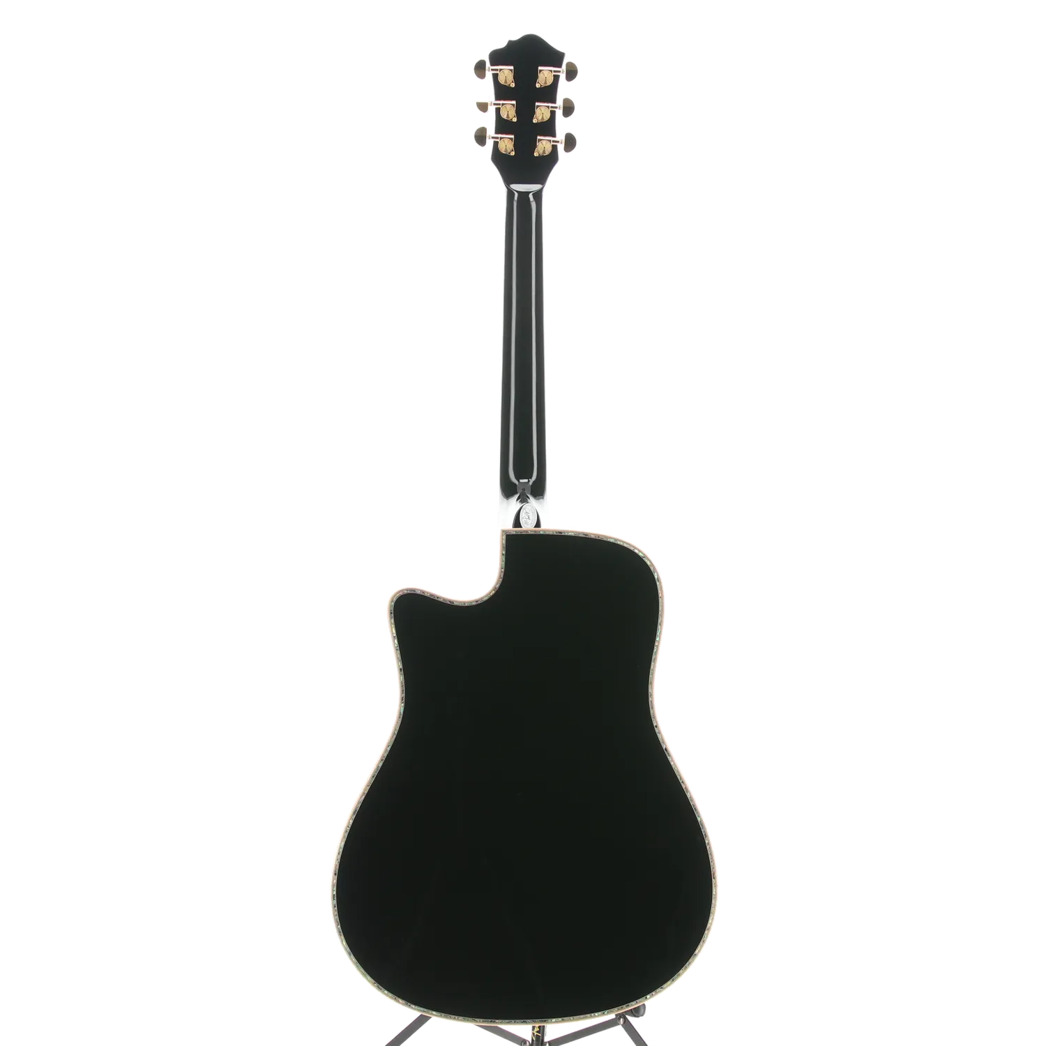6-string Acoustic-electric with Maple Top, Maple Back and Sides, Mahogany Neck, and Ebony Fingerboard - Black (W3) (00130)