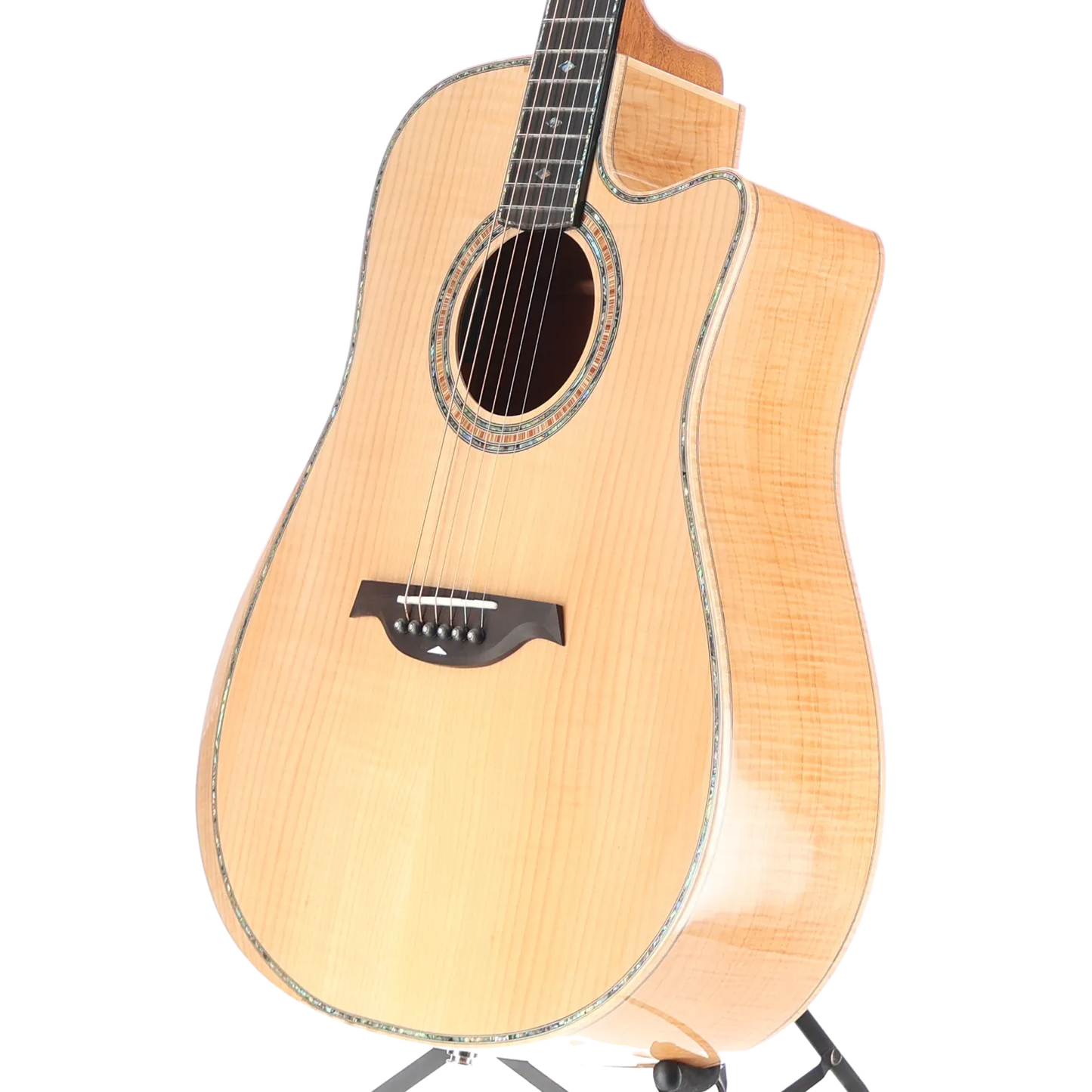 6-string Acoustic-electric with Maple Top, Maple Back and Sides, Mahogany Neck, and Ebony Fingerboard - Flame Maple (P) (00008)