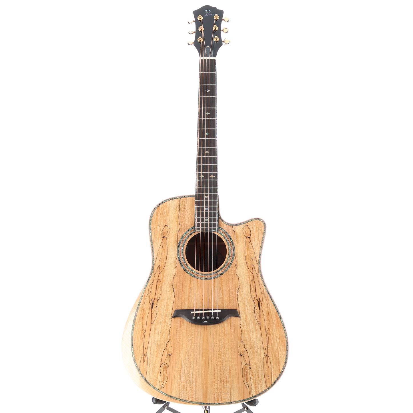 6-string Acoustic-electric with Maple Top, Maple Back and Sides, Mahogany Neck, and Ebony Fingerboard - Spalted Maple (P) (00009)