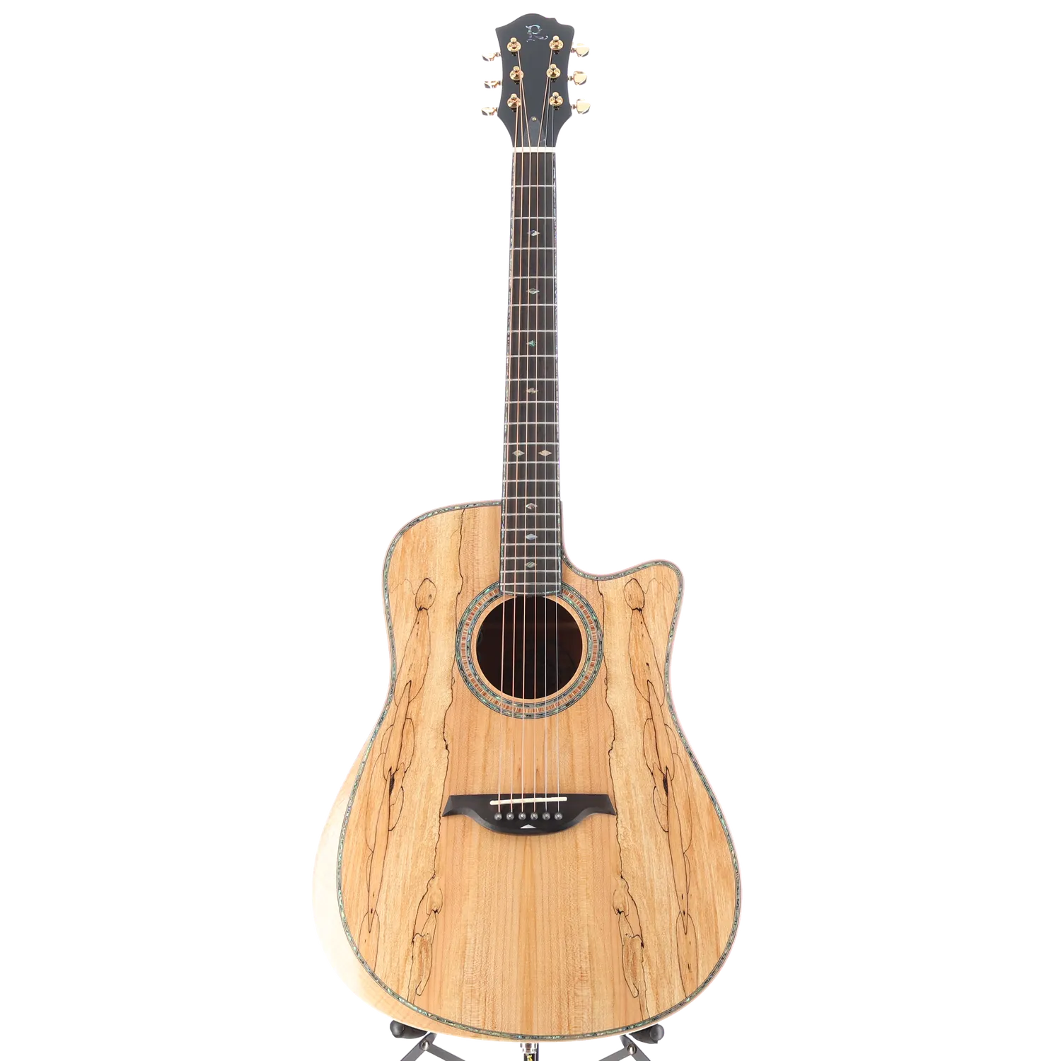 6-string Acoustic-electric with Maple Top, Maple Back and Sides, Mahogany Neck, and Ebony Fingerboard - Spalted Maple (P) (00009)