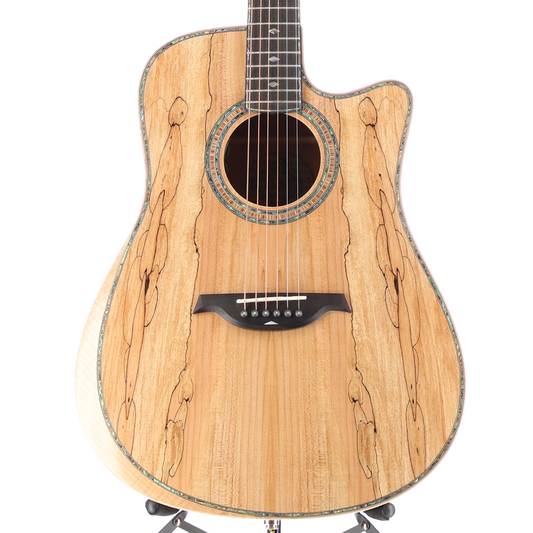 6-string Acoustic-electric with Maple Top, Maple Back and Sides, Mahogany Neck, and Ebony Fingerboard - Spalted Maple (P) (00009)