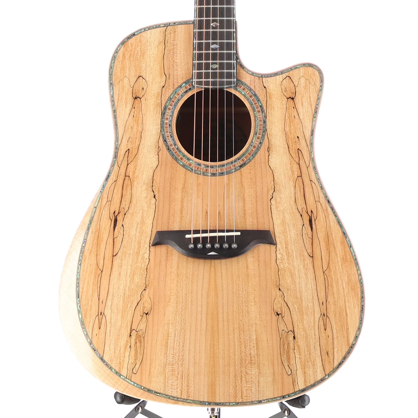 6-string Acoustic-electric with Maple Top, Maple Back and Sides, Mahogany Neck, and Ebony Fingerboard - Spalted Maple (P) (00009)