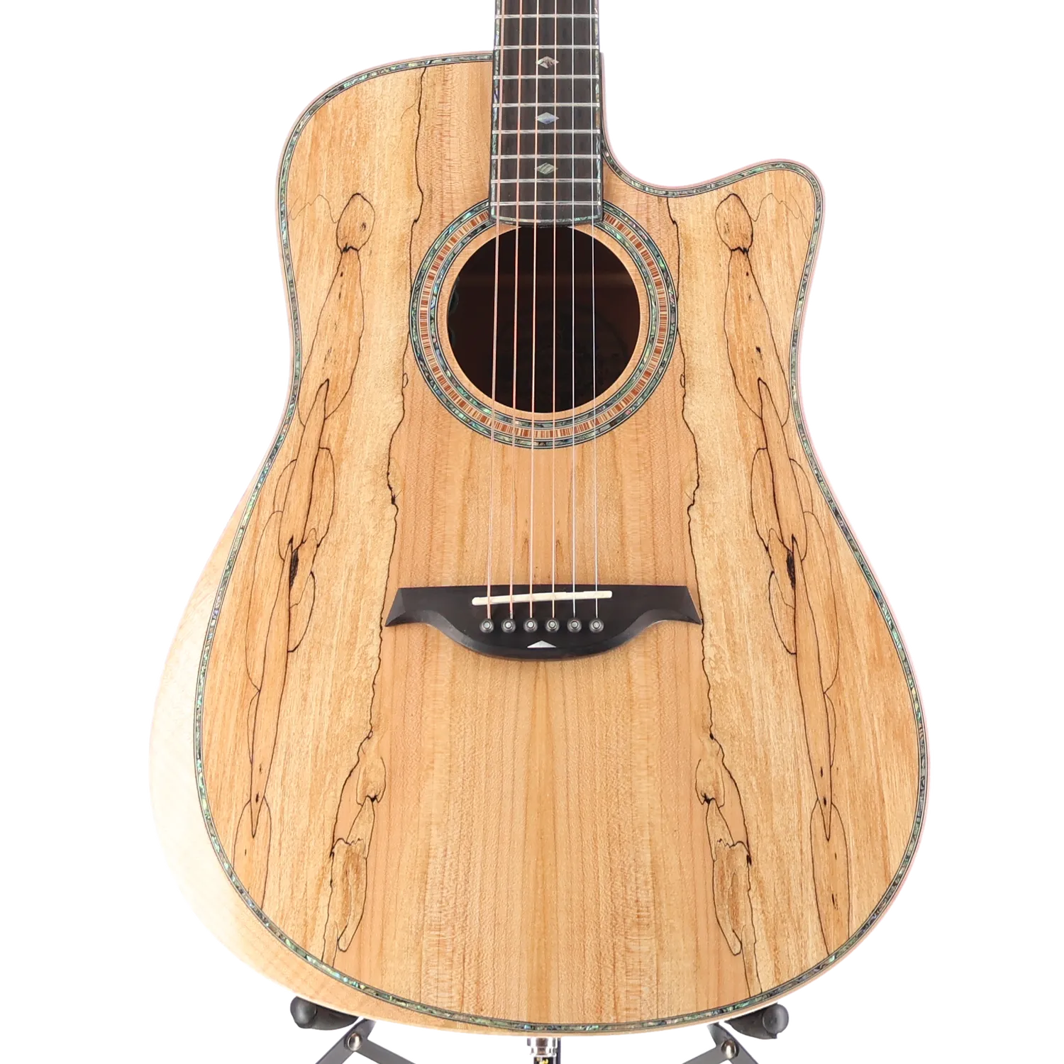 6-string Acoustic-electric with Maple Top, Maple Back and Sides, Mahogany Neck, and Ebony Fingerboard - Spalted Maple (P) (00009)