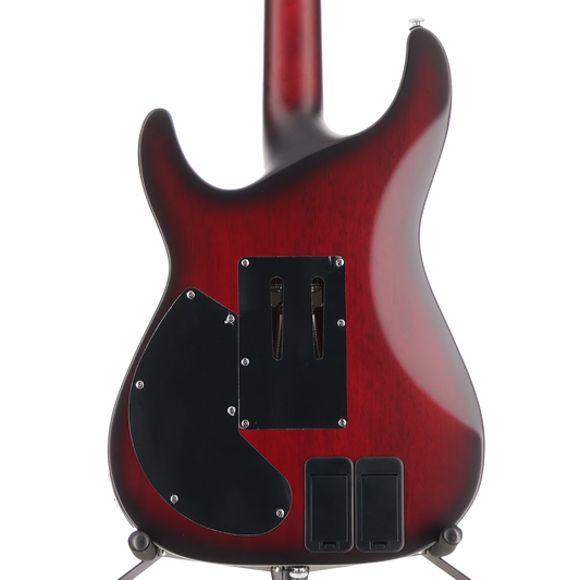 Schecter C-1 Platinum Floyd Rose Sustainer Satin Crimson Red Burst (N6) (79020)