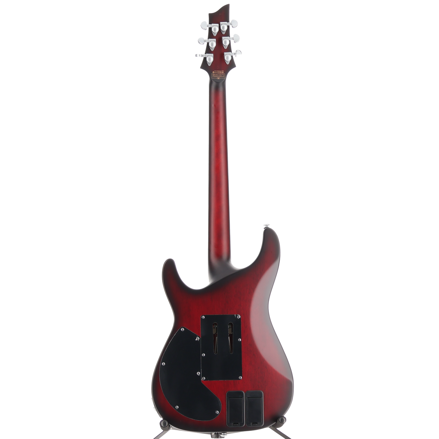 Schecter C-1 Platinum Floyd Rose Sustainer Satin Crimson Red Burst (N6) (79020)