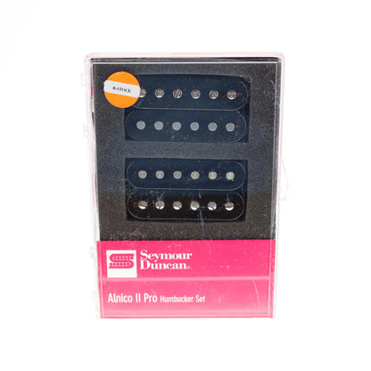 APH-1b & APH-1n Alnico Pro II Humbucker Set - Black [12L]