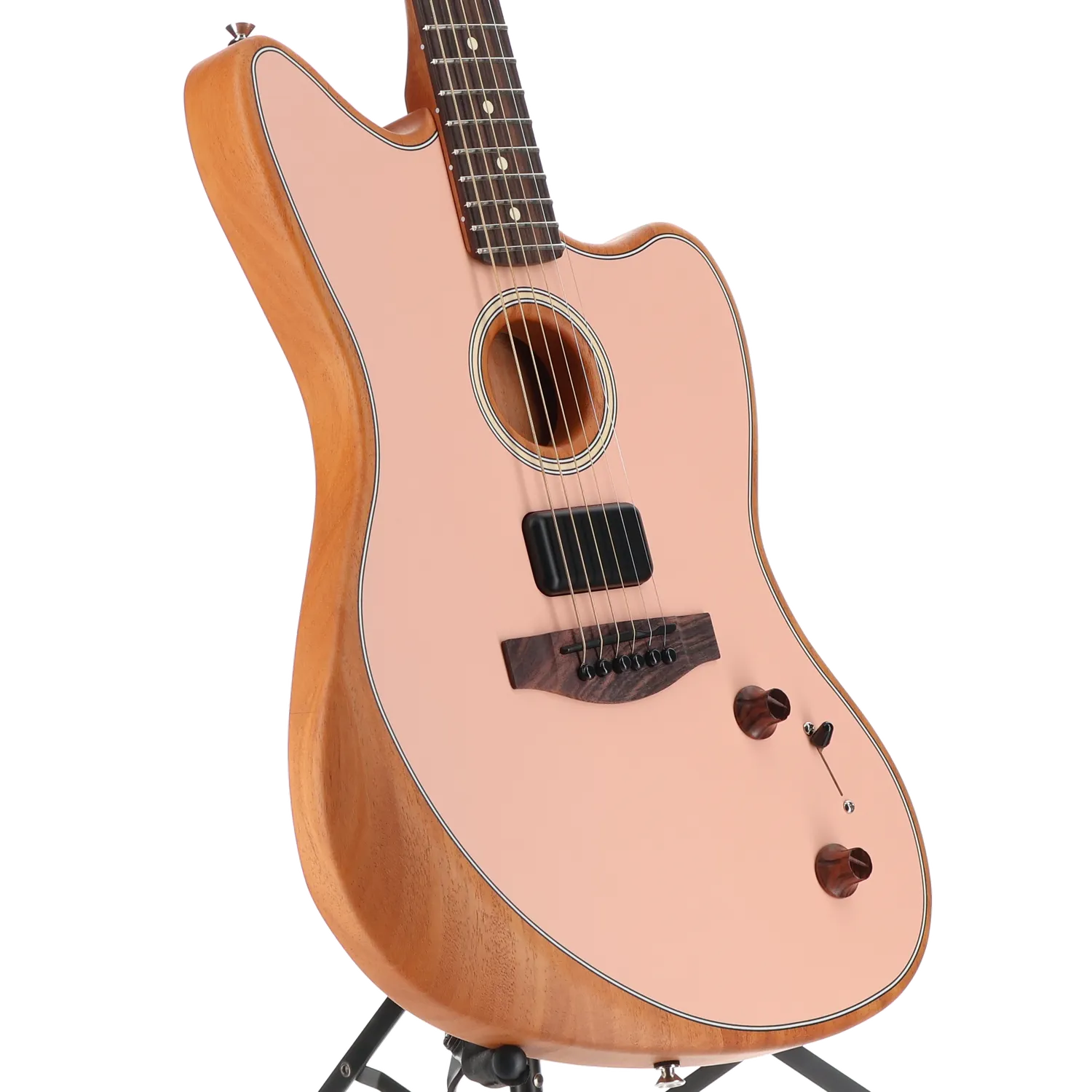 Acoustasonic Player Jazzmaster, Rosewood Fingerboard, Shell Pink (S9) (17447)
