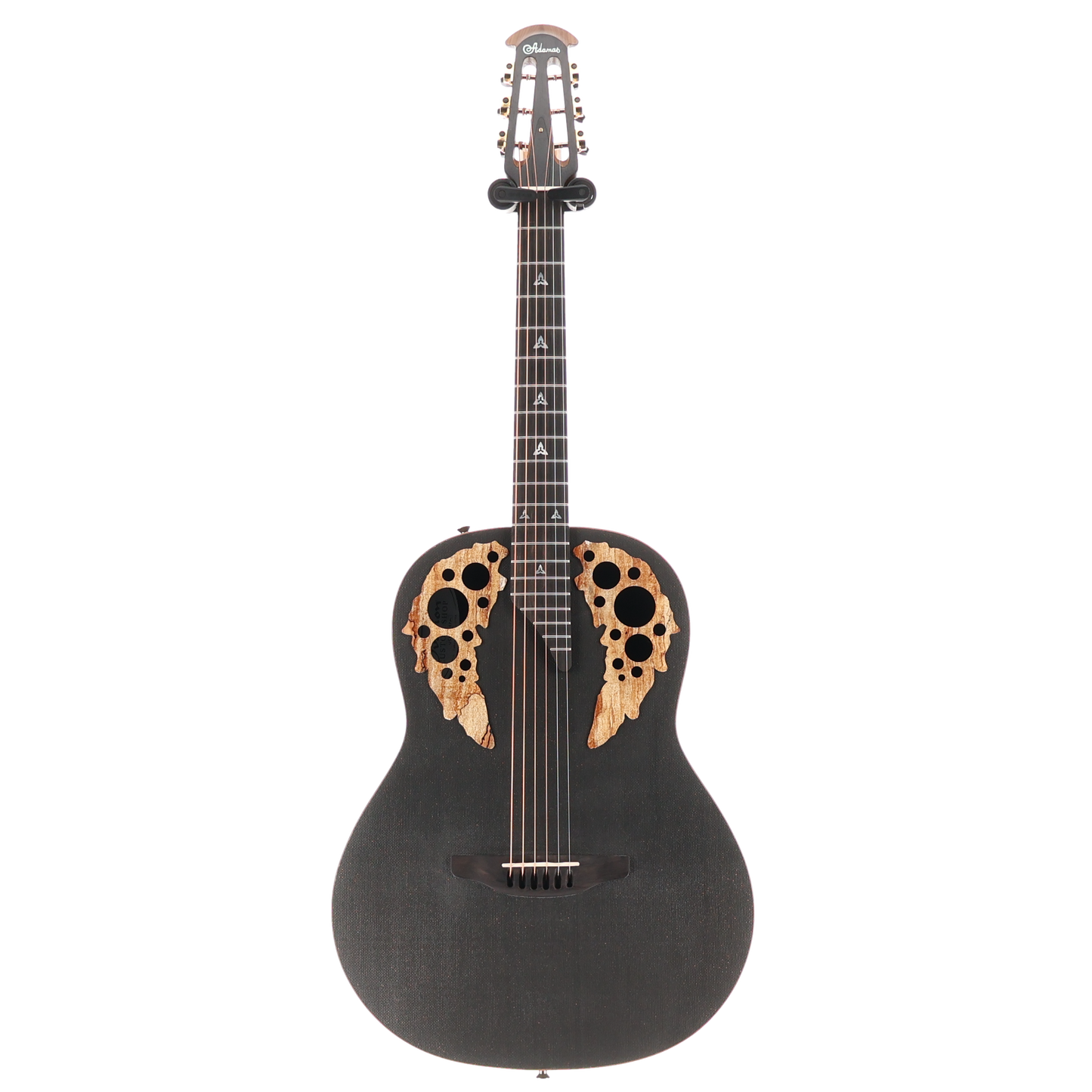 Adamas Adamas E-Acoustic Guitar ADAMAS U581T-FM Mid-Depth, Black Satin Copper Metal Flake, Plays Great (RC4) (42707)