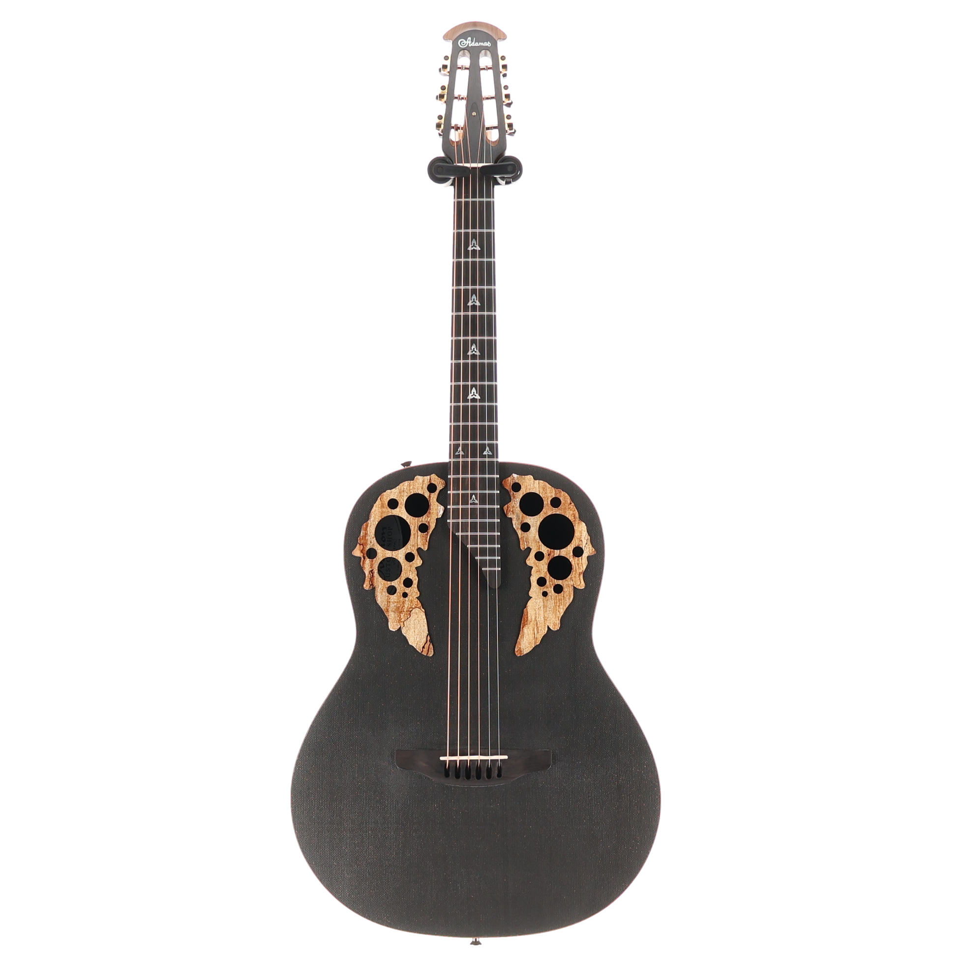Adamas Adamas E-Acoustic Guitar ADAMAS U581T-FM Mid-Depth, Black Satin Copper Metal Flake, Plays Great (RC4) (42707)