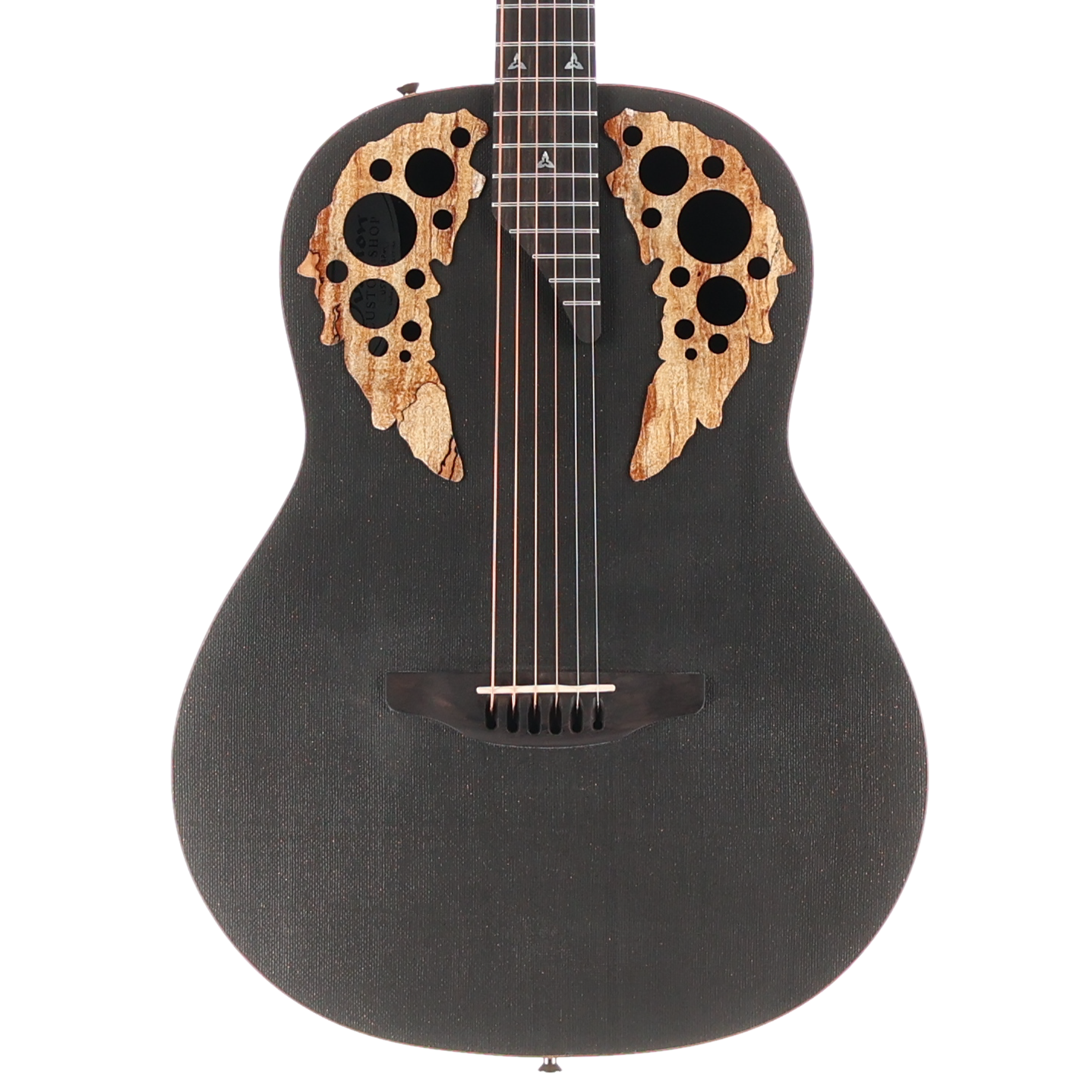 Adamas Adamas E-Acoustic Guitar ADAMAS U581T-FM Mid-Depth Non-Cutaway - Black Satin Copper Metal Flake (RC4) (42707)