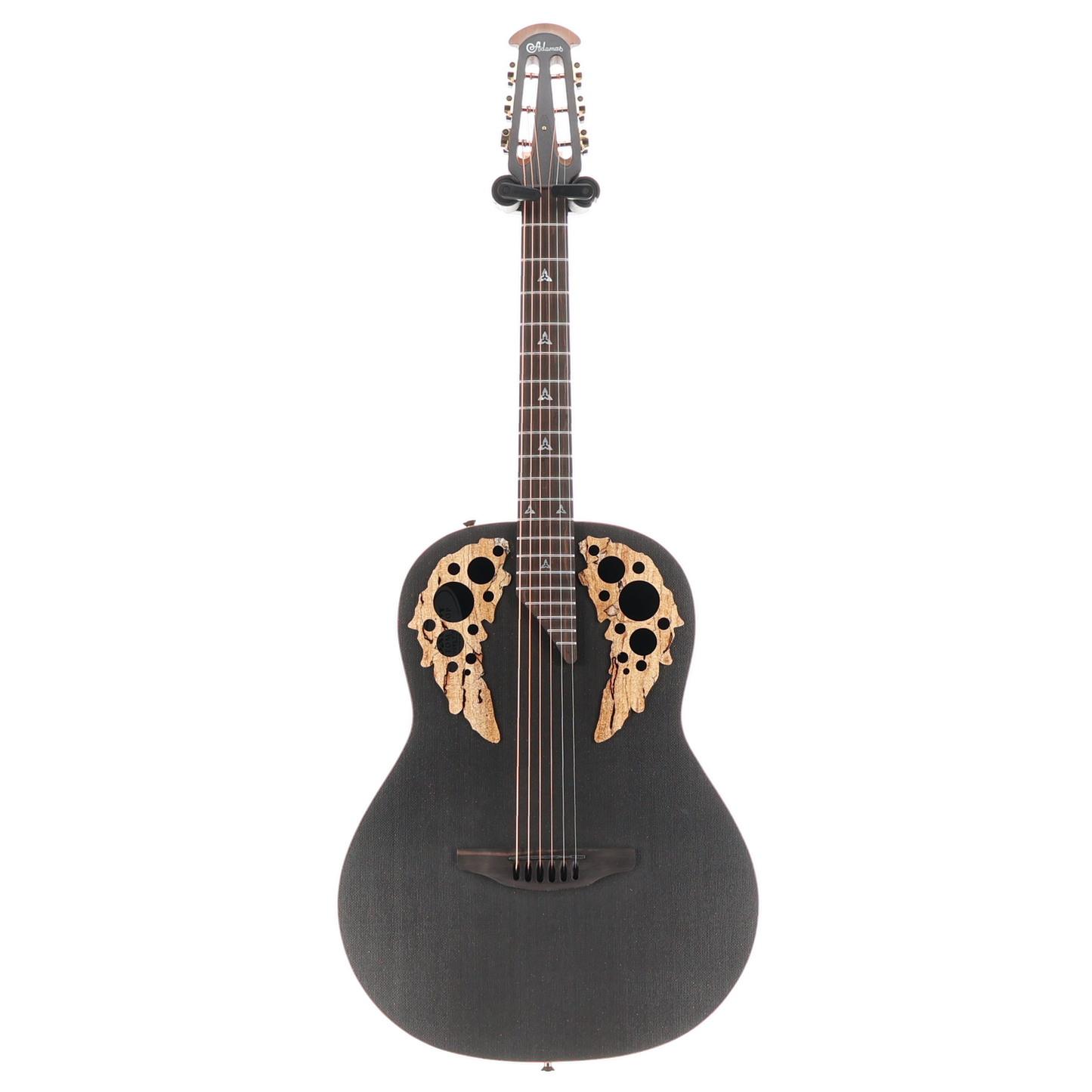 Adamas Spalted Maple Limited Edition, Deep Contour Acoustic-Electric Guitar - Black Satin Copper Metal Flake (SR) (22701)