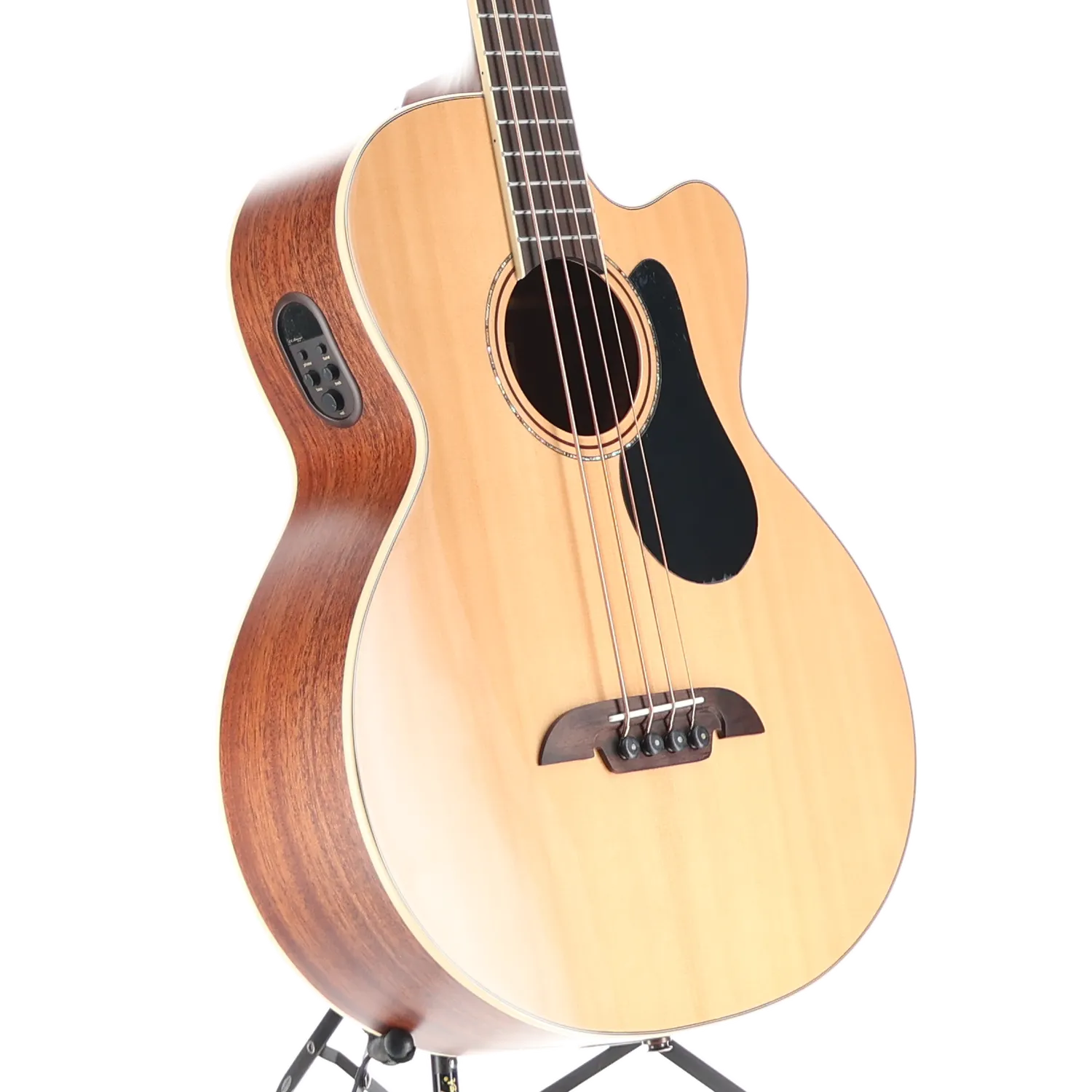 Alvarez AB60CE Acoustic-electric Bass Guitar, Spruce Top, LR Baggs StagePro Bronze Pickup/EQ - Natural (I9) (99041)