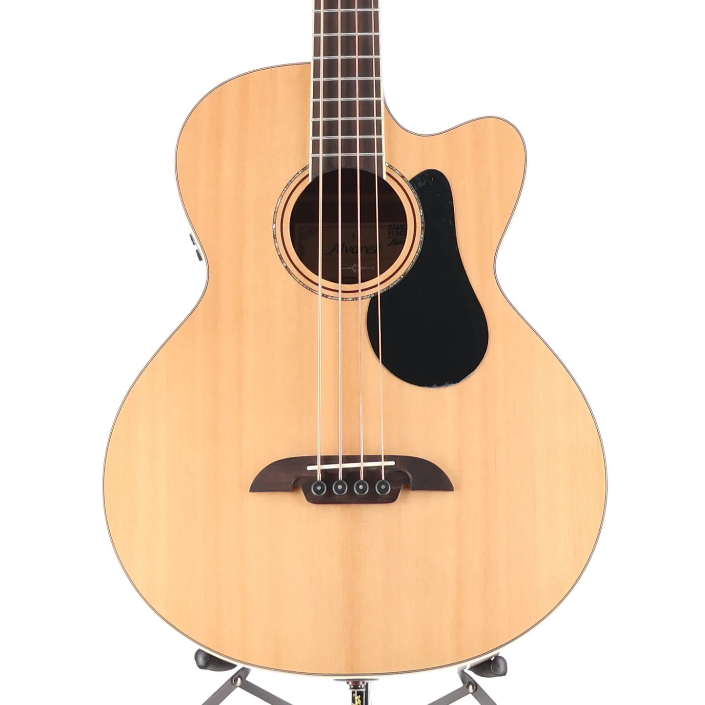 Alvarez AB60CE Acoustic-electric Bass Guitar, Spruce Top, LR Baggs StagePro Bronze Pickup/EQ - Natural (I9) (99041)