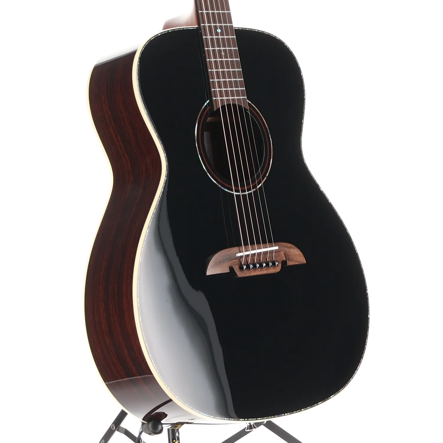 Alvarez Masterworks OM Limited 60th Diamond Anniversary - Black Top (V12) (09024)