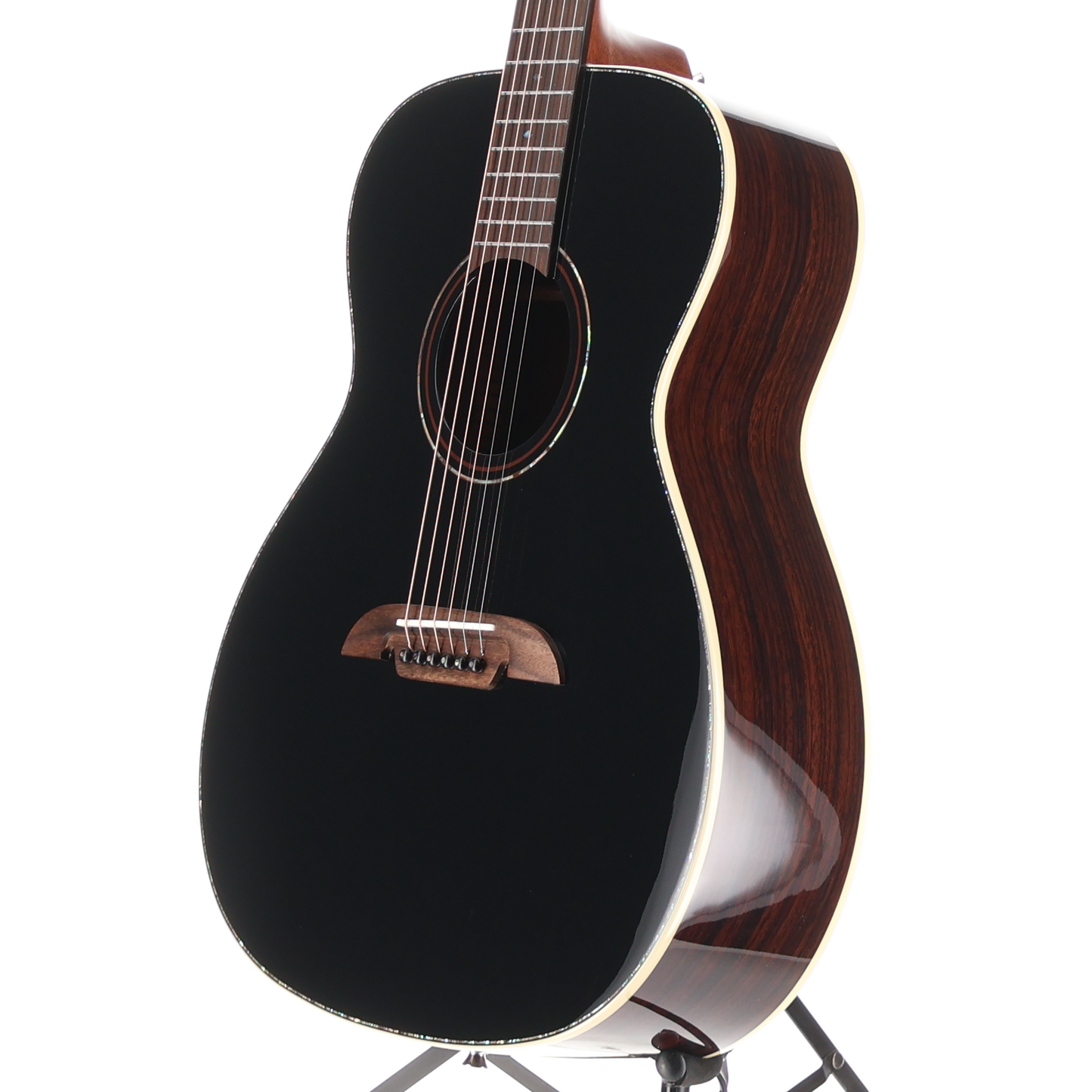 Alvarez Masterworks OM Limited 60th Diamond Anniversary - Black Top (V12) (09024)