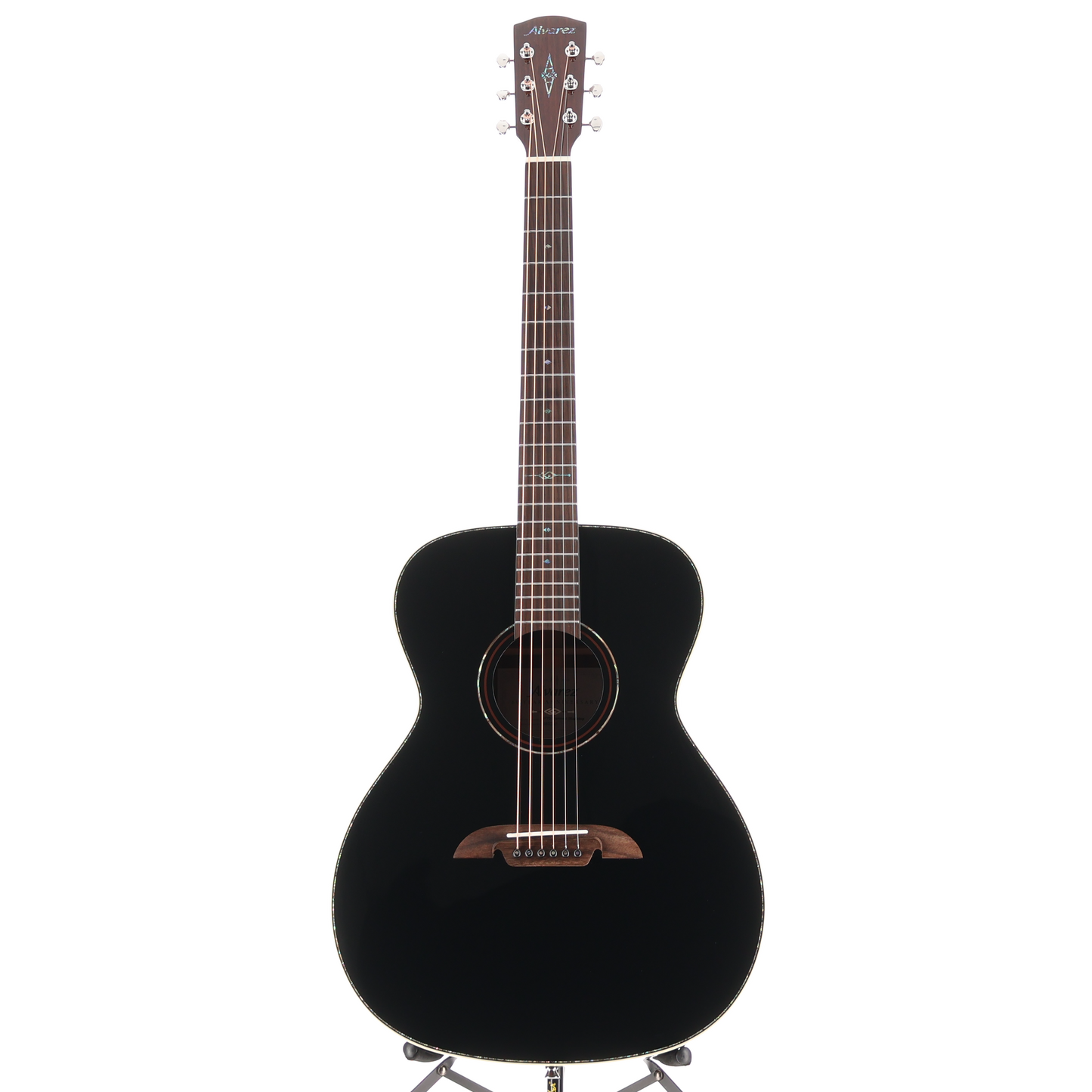 Alvarez Masterworks OM Limited 60th Diamond Anniversary - Black Top (V12) (09024)