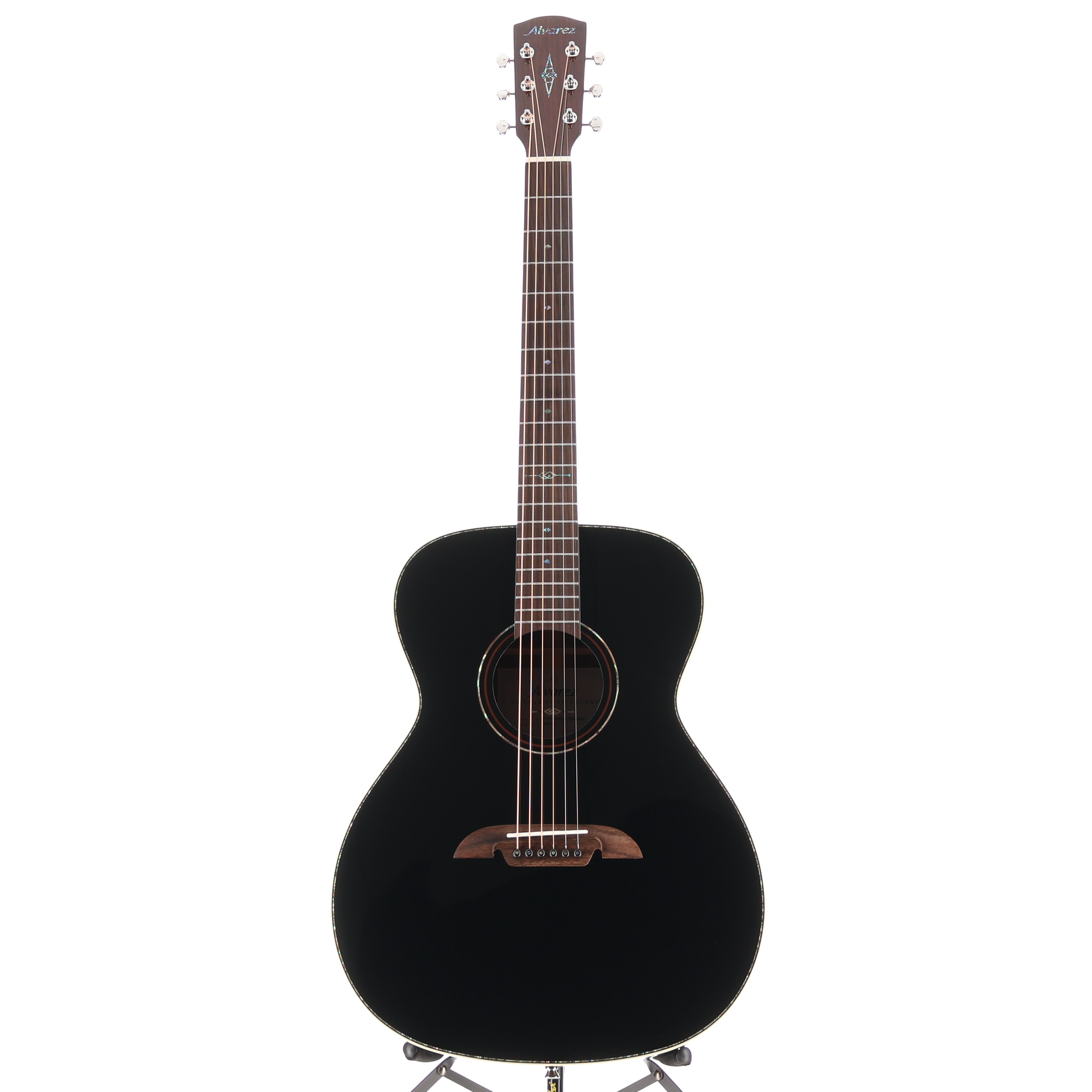 Alvarez Masterworks OM Limited 60th Diamond Anniversary - Black Top (V12) (09024)