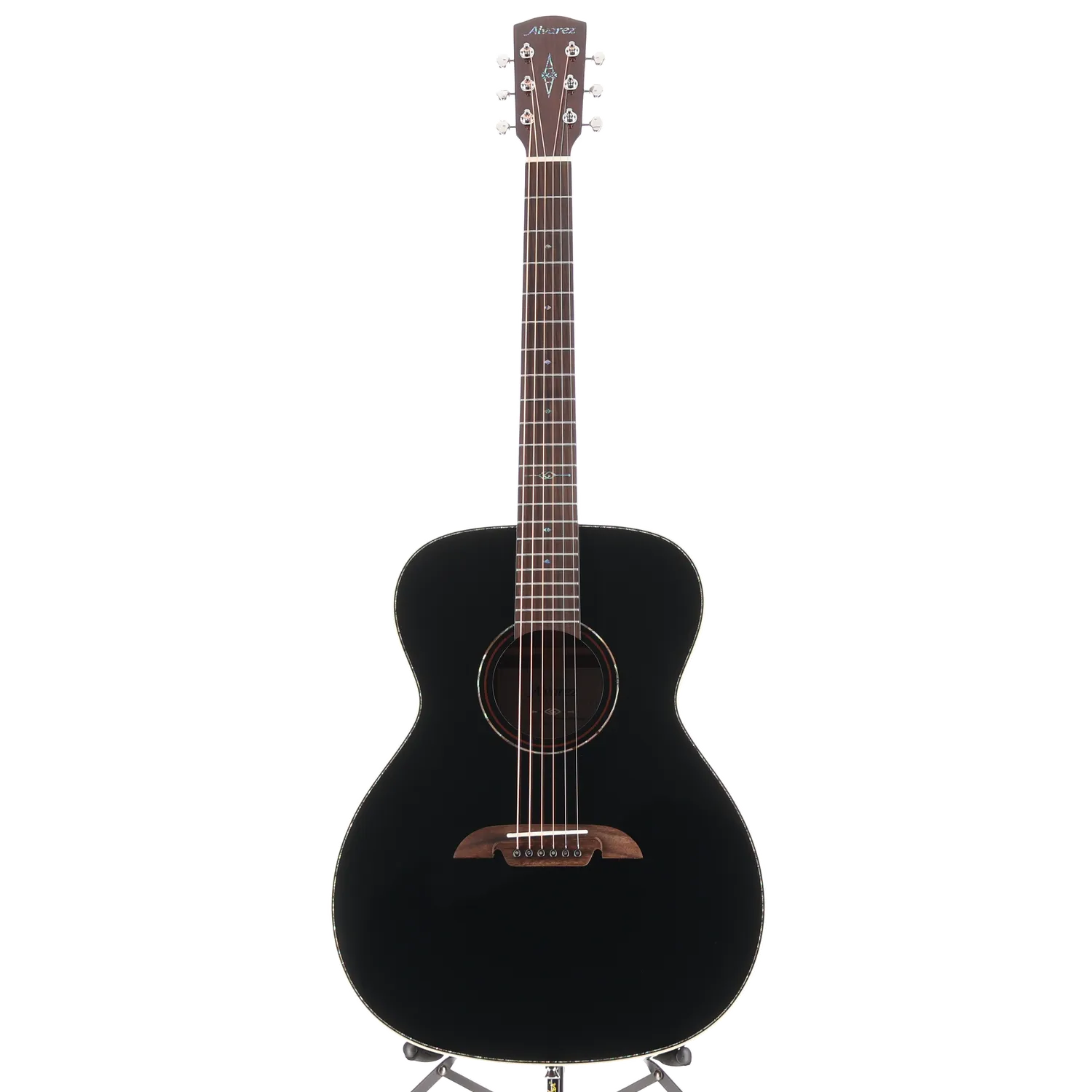 Alvarez Masterworks OM Limited 60th Diamond Anniversary - Black Top (V12) (09024)