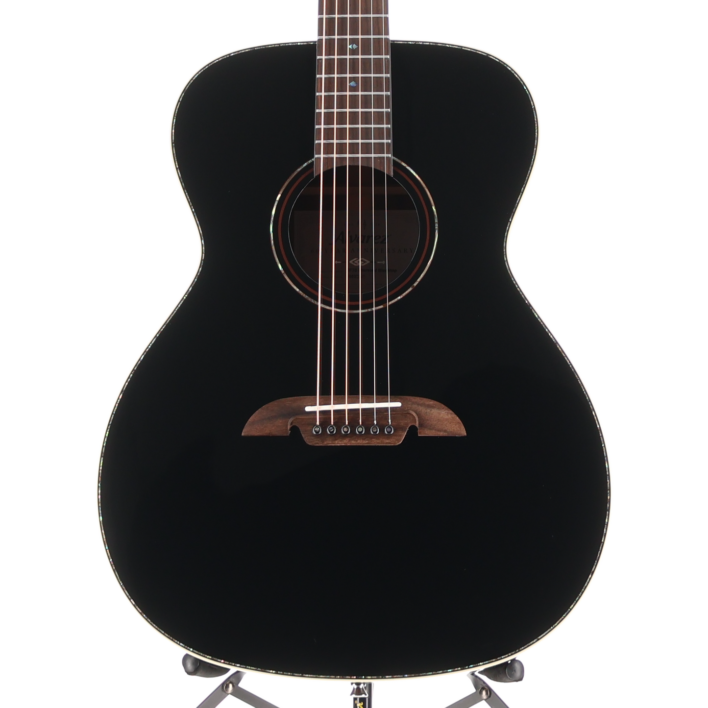 Alvarez Masterworks OM Limited 60th Diamond Anniversary - Black Top (V12) (09024)