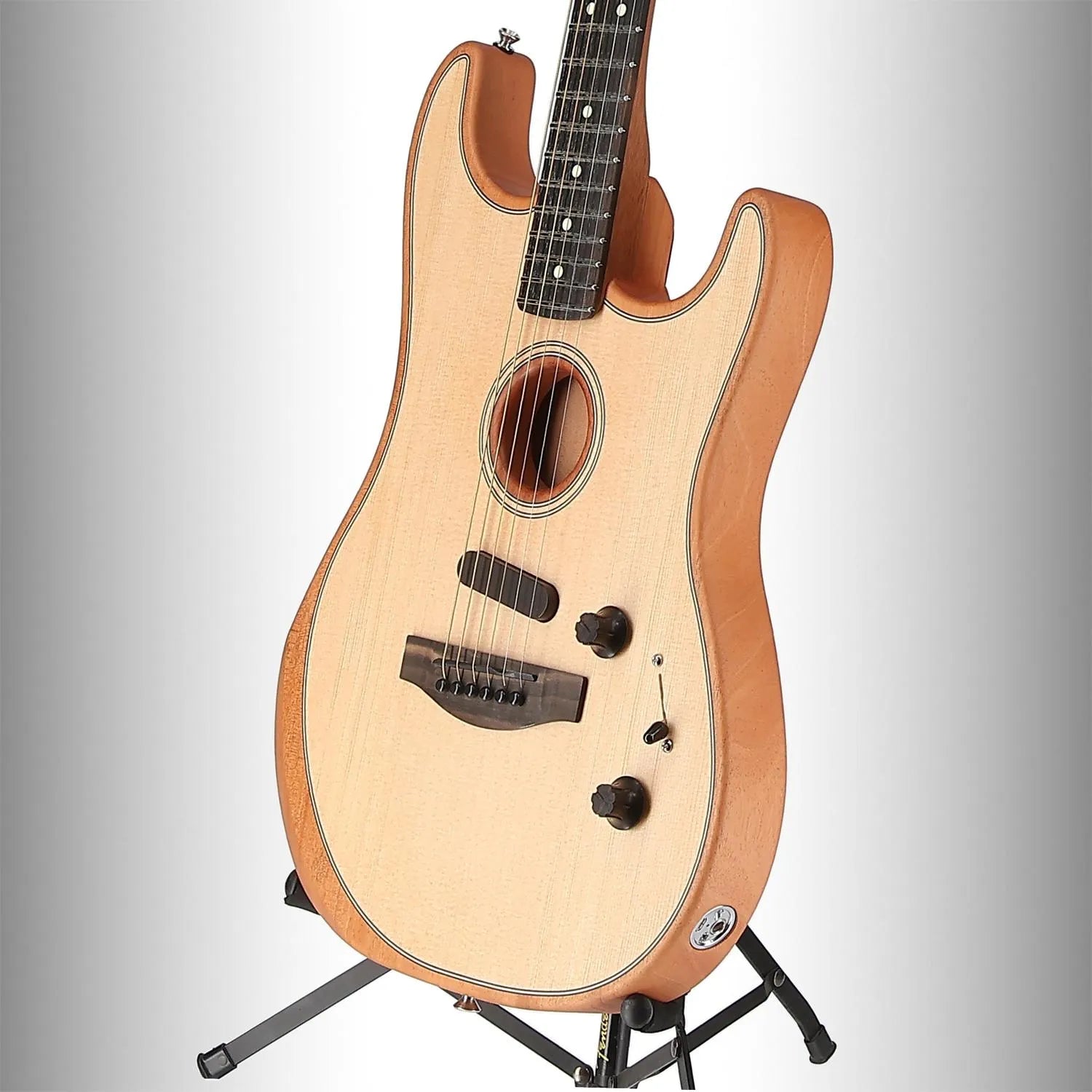 American Acoustasonic Strat, Ebony Fingerboard, Natural (K2) (2549A)