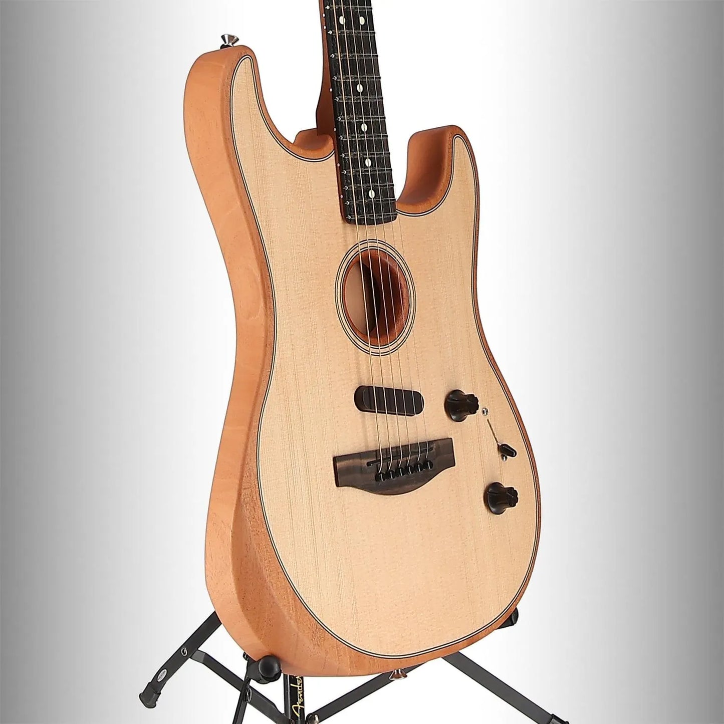 American Acoustasonic Strat, Ebony Fingerboard, Natural (K2) (2549A)