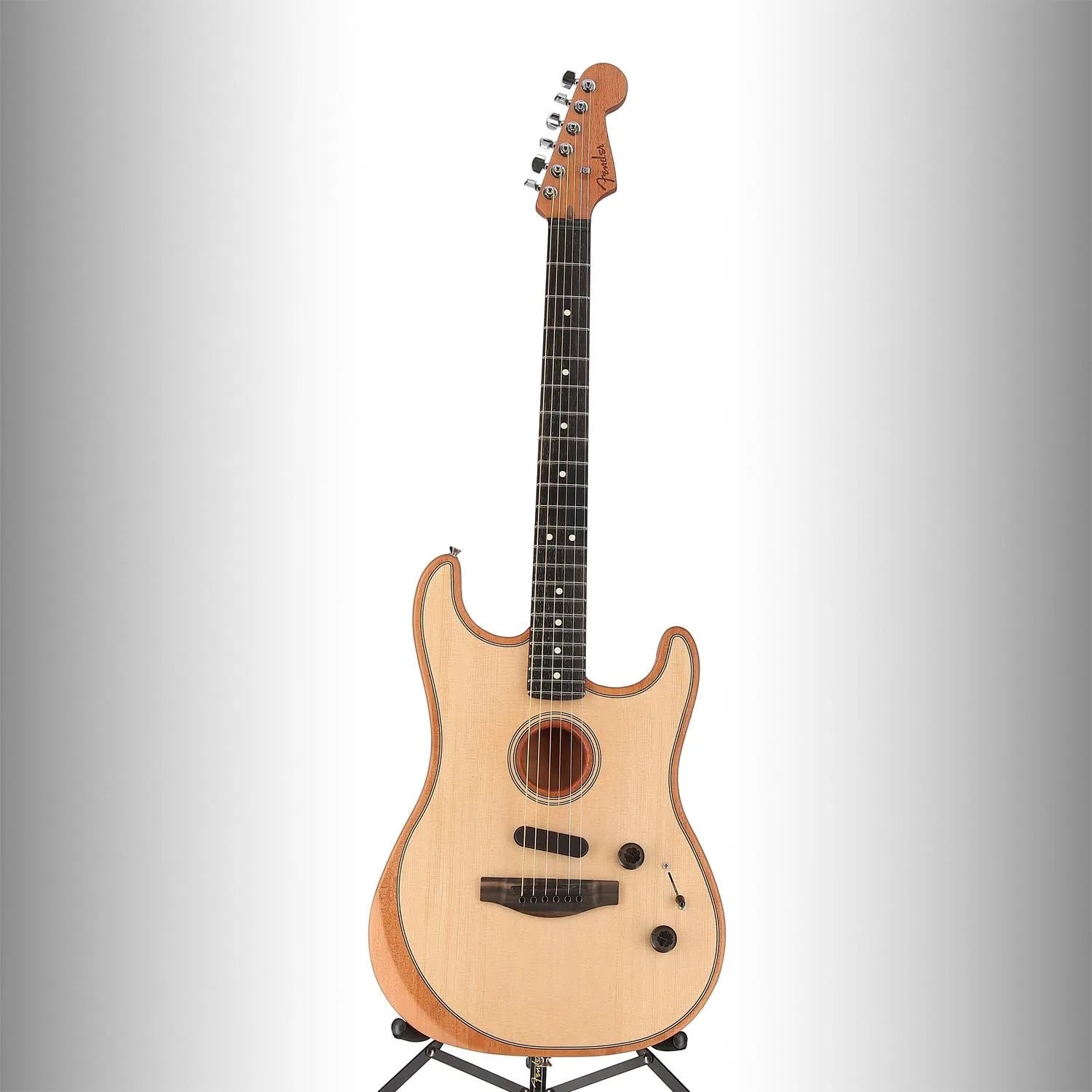 American Acoustasonic Strat, Ebony Fingerboard, Natural (K2) (2549A)