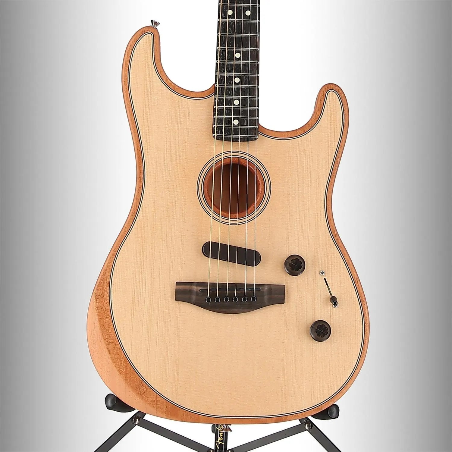 American Acoustasonic Strat, Ebony Fingerboard, Natural (K2) (2549A)
