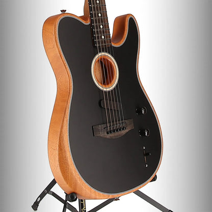 American Acoustasonic Telecaster, Ebony Fingerboard, Black (Q12) (2915A)