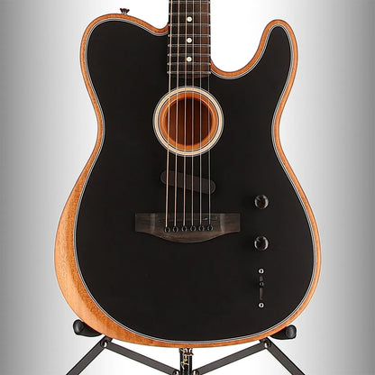American Acoustasonic Telecaster, Ebony Fingerboard, Black (Q12) (2915A)