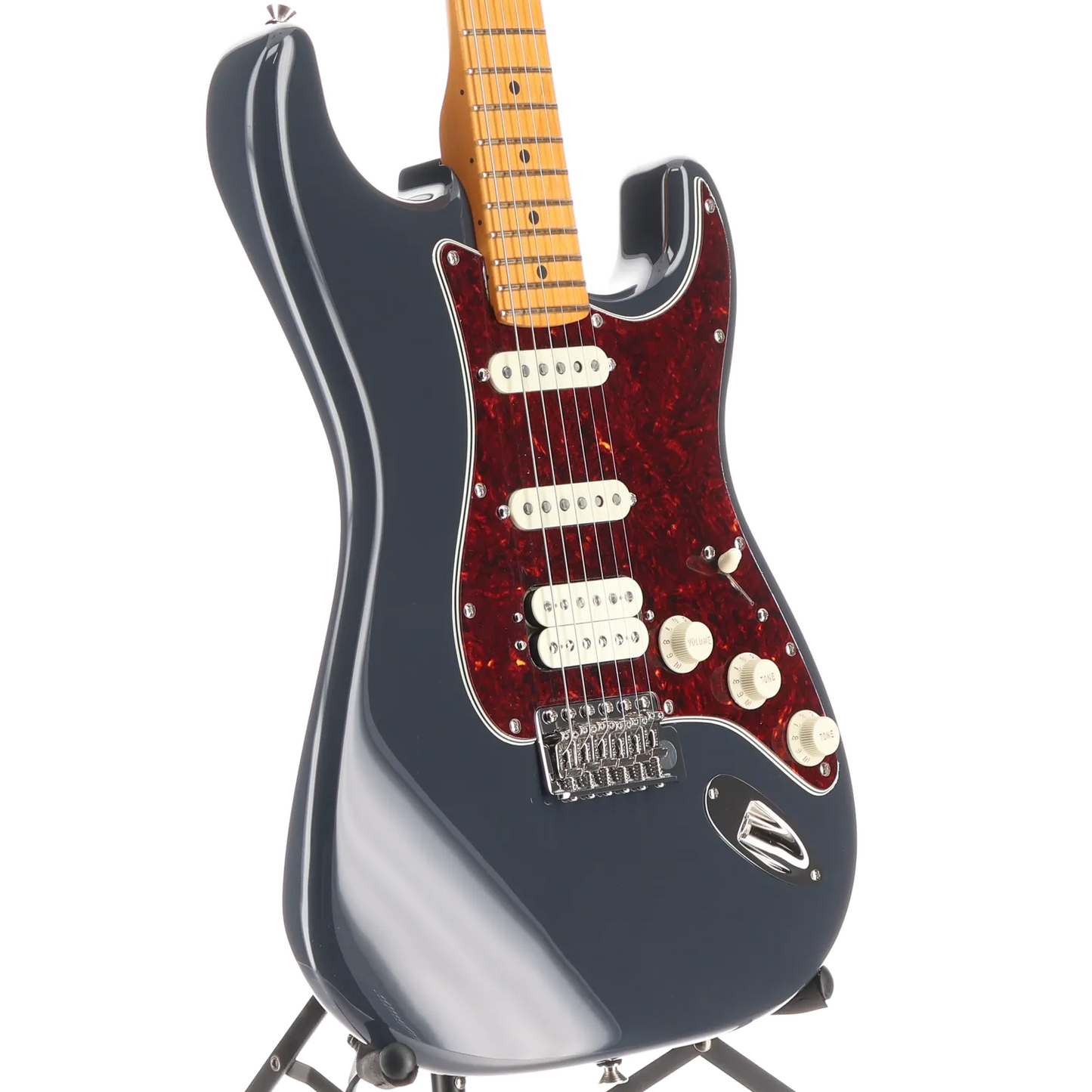 American Professional Classic Stratocaster® HSS, Maple Fingerboard, Faded Black (W12) (92043)