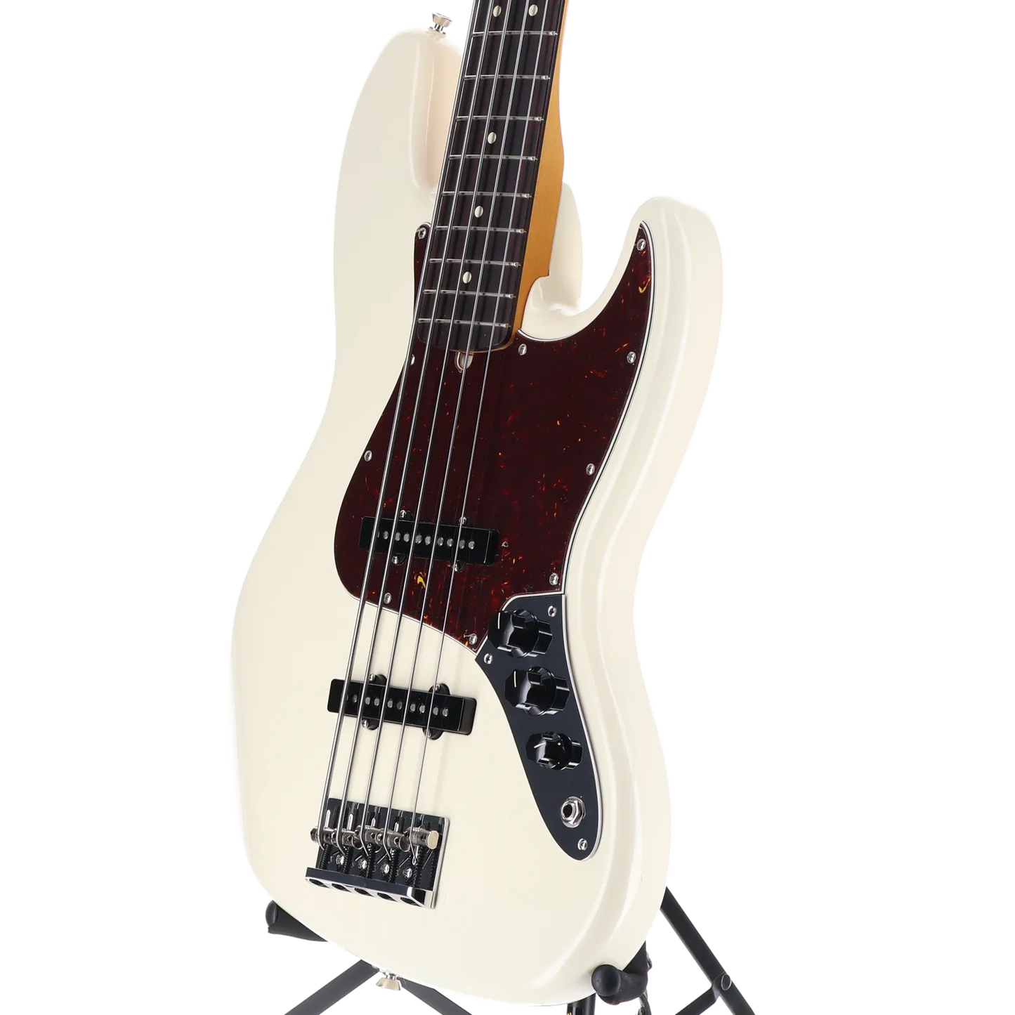 American Professional II Jazz Bass V, Rosewood Fingerboard, Olympic White (L7) (85803)