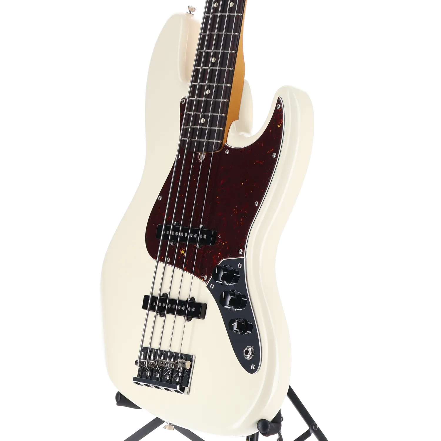 American Professional II Jazz Bass V, Rosewood Fingerboard, Olympic White (L7) (85803)