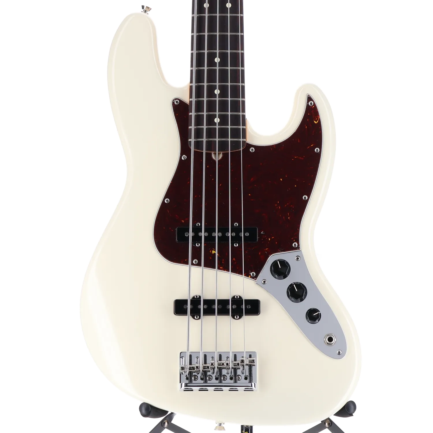 American Professional II Jazz Bass V, Rosewood Fingerboard, Olympic White (L7) (85803)