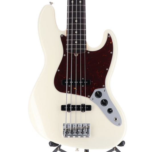 American Professional II Jazz Bass V, Rosewood Fingerboard, Olympic White (L7) (85803)
